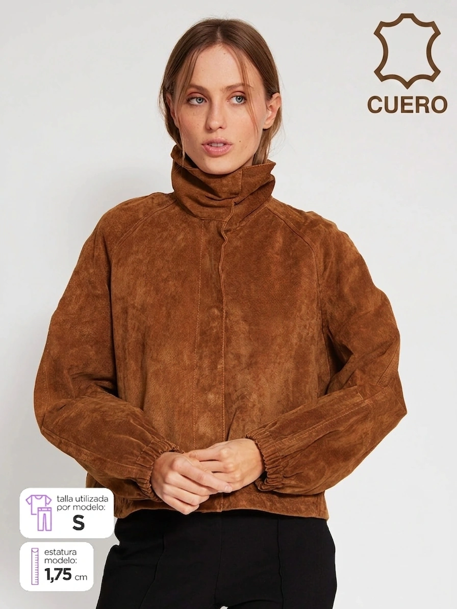CASACA DE CUERO MUJER MARQUIS - 1