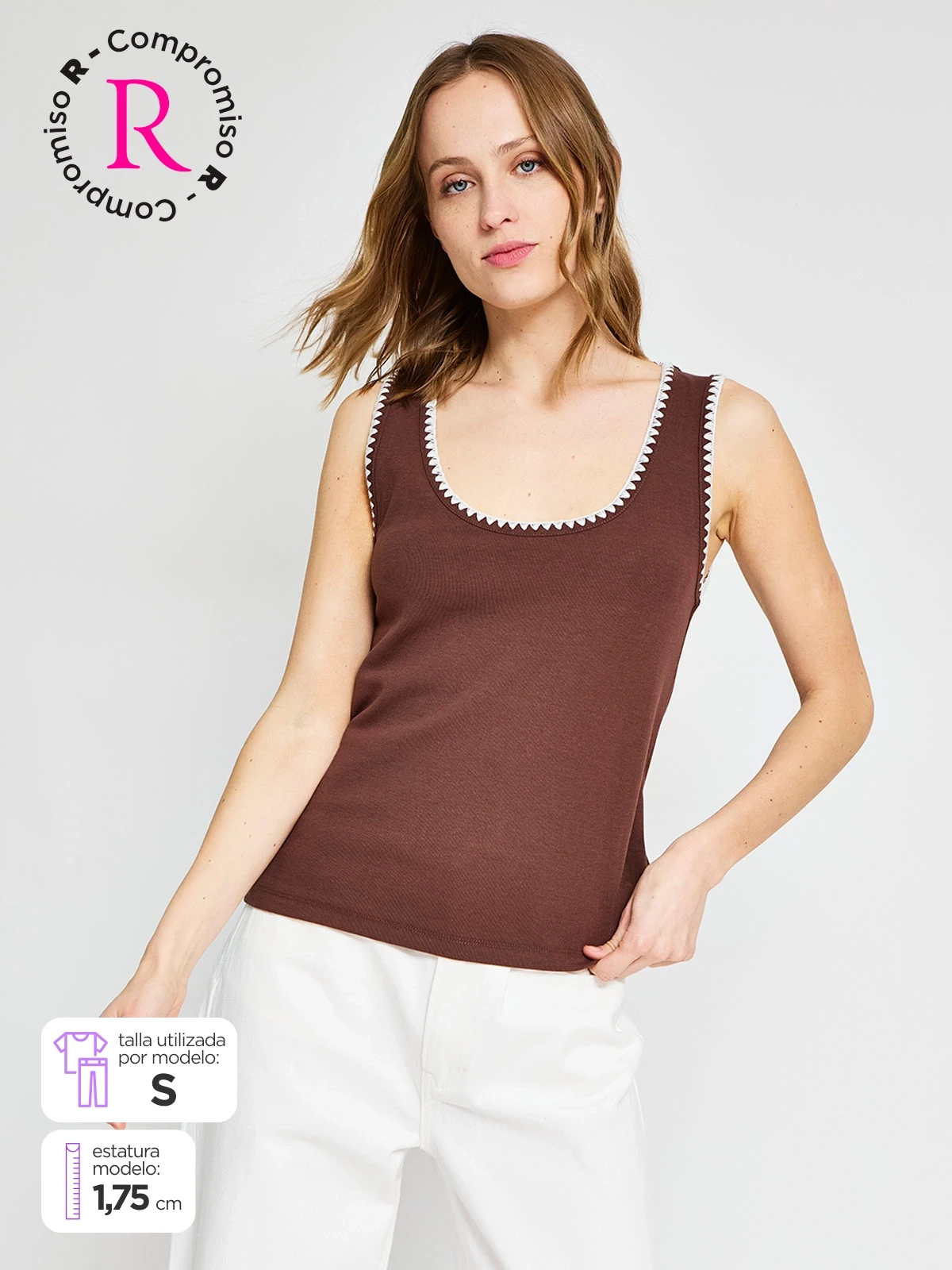 POLO SIN MANGAS ALGODÓN MUJER MARQUIS - 1