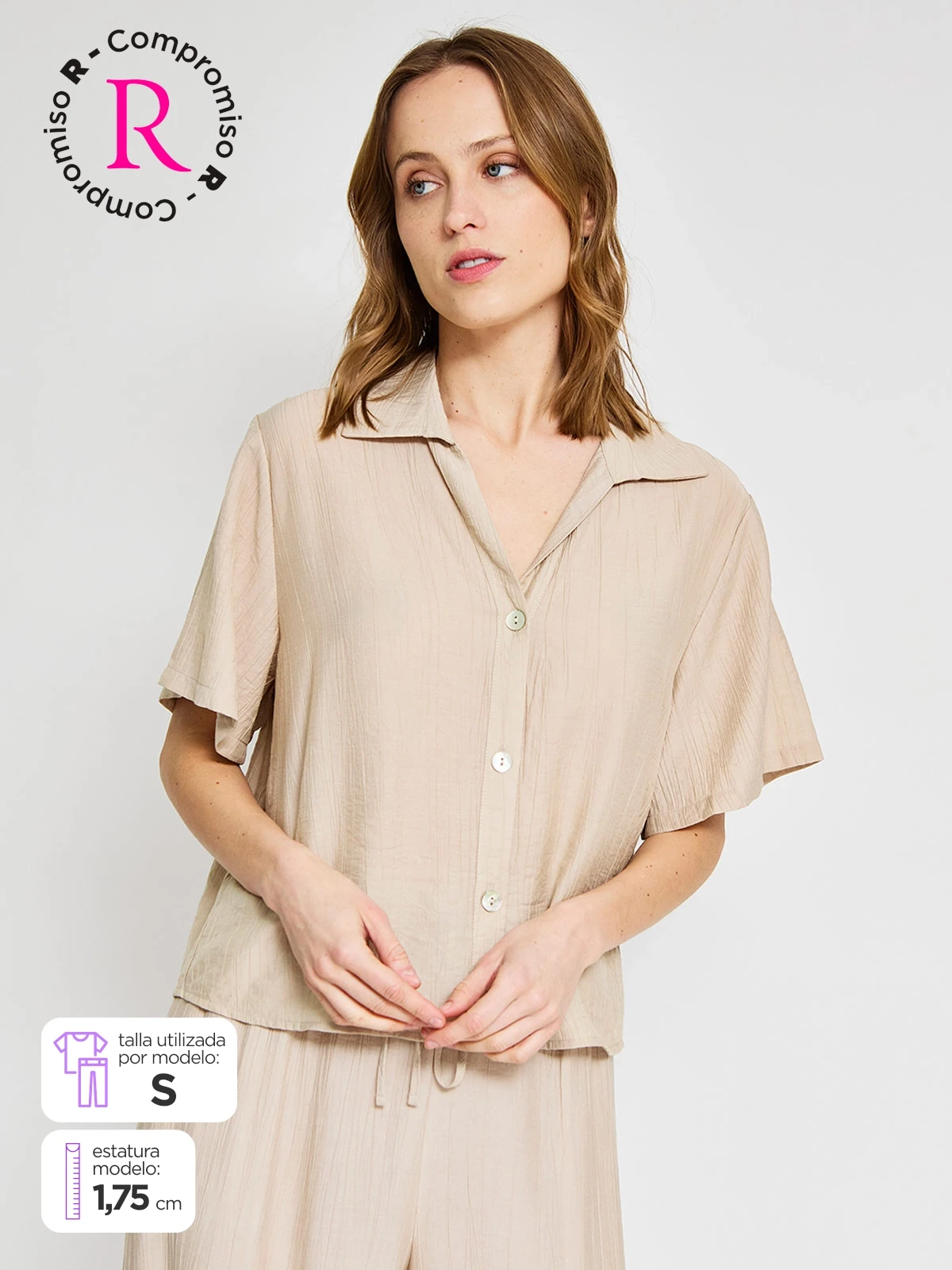 BLUSA MANGA CORTA MUJER MARQUIS - 1