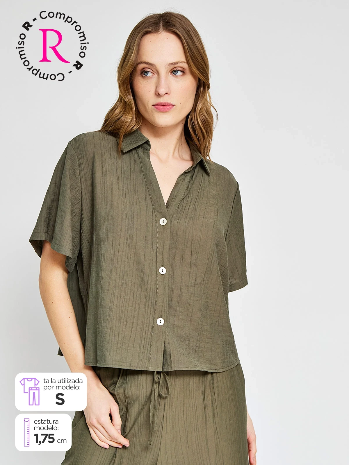 BLUSA MANGA CORTA MUJER MARQUIS - 1