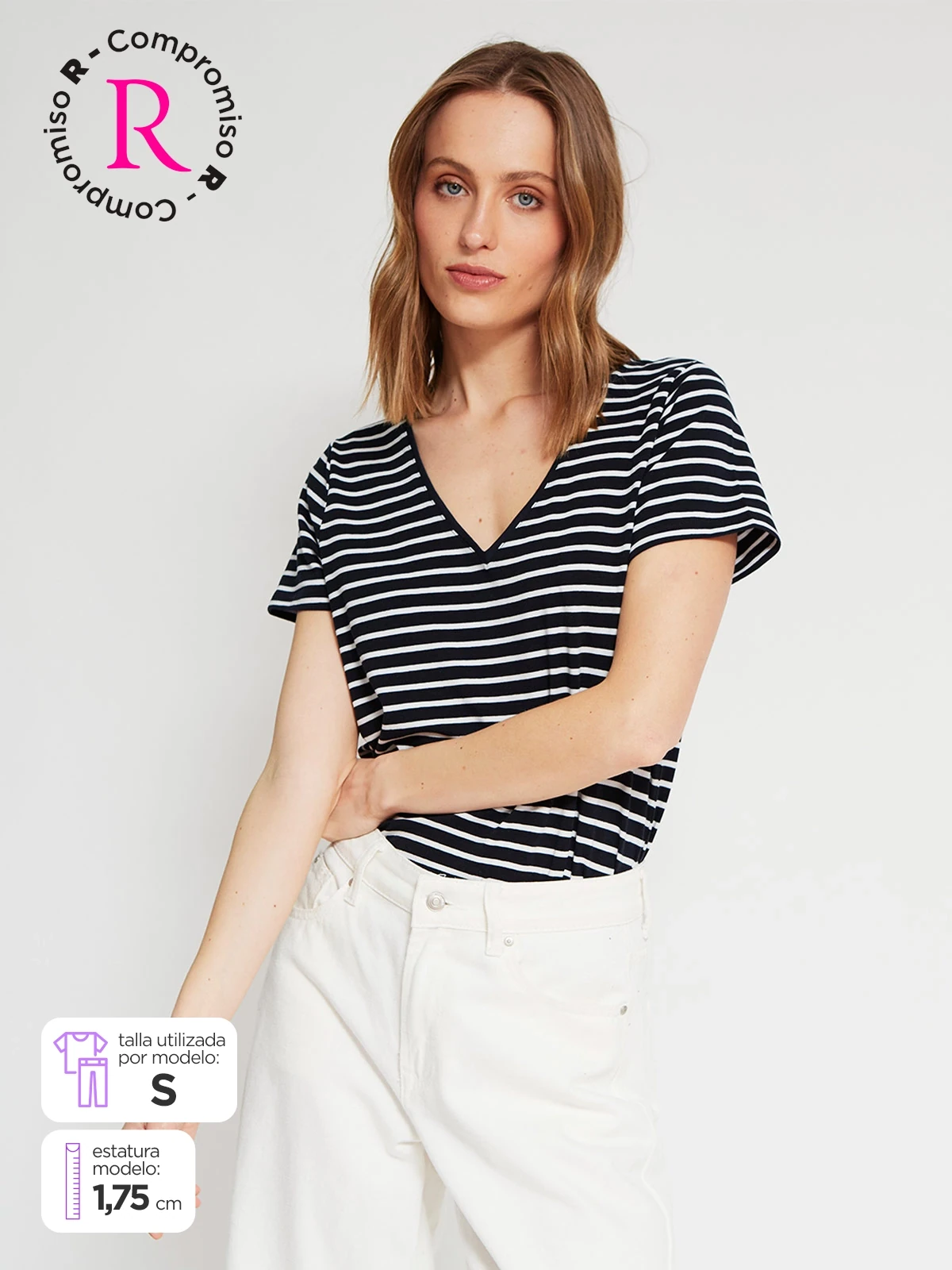 POLO MUJER MARQUIS CUELLO EN V - 1