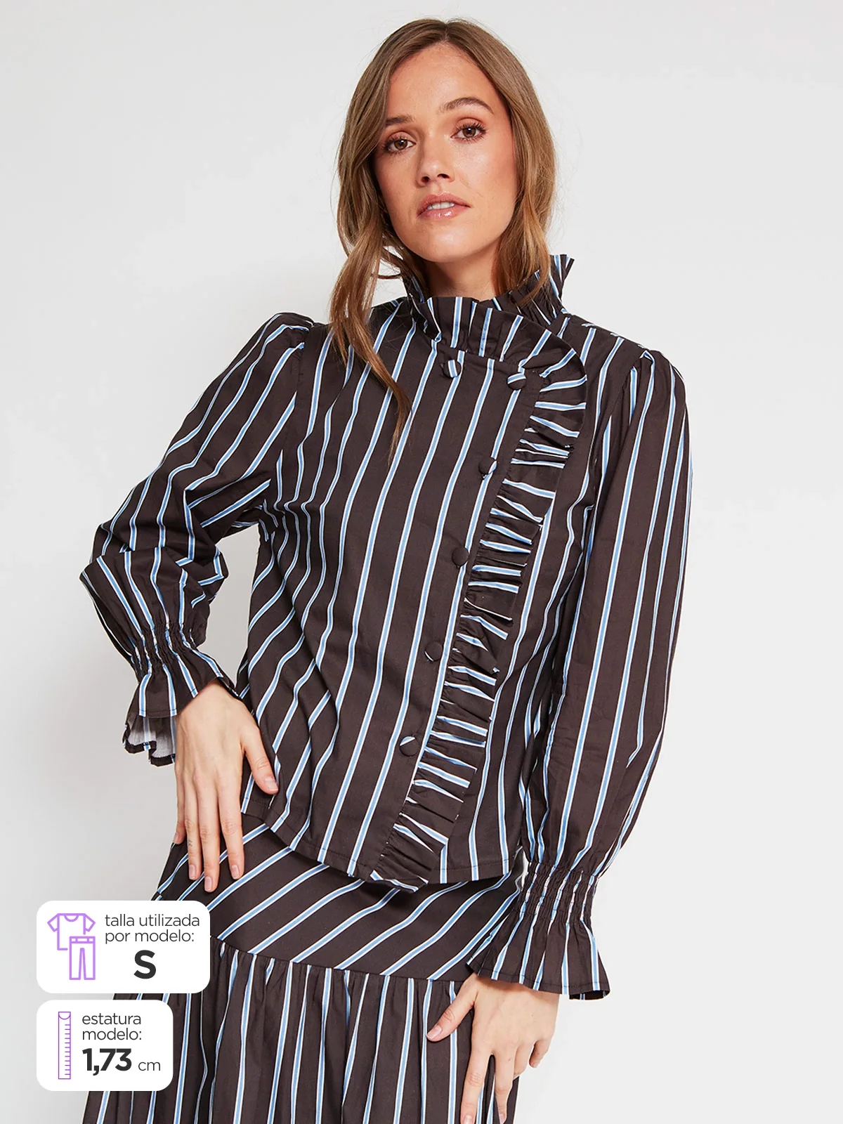 BLUSA MANGA LARGA ALGODÓN MUJER MARQUIS - 1