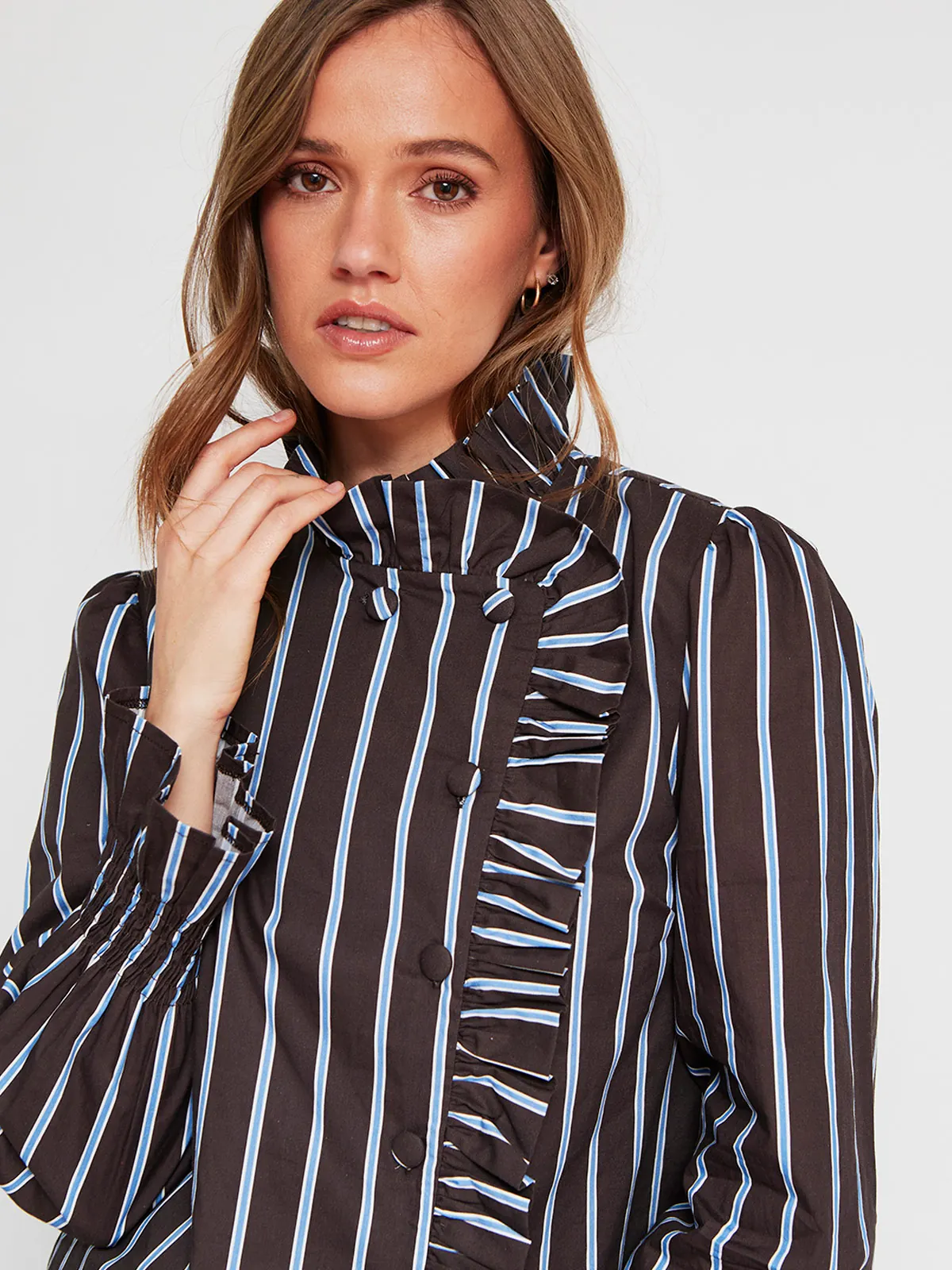 BLUSA MANGA LARGA ALGODÓN MUJER MARQUIS - 3