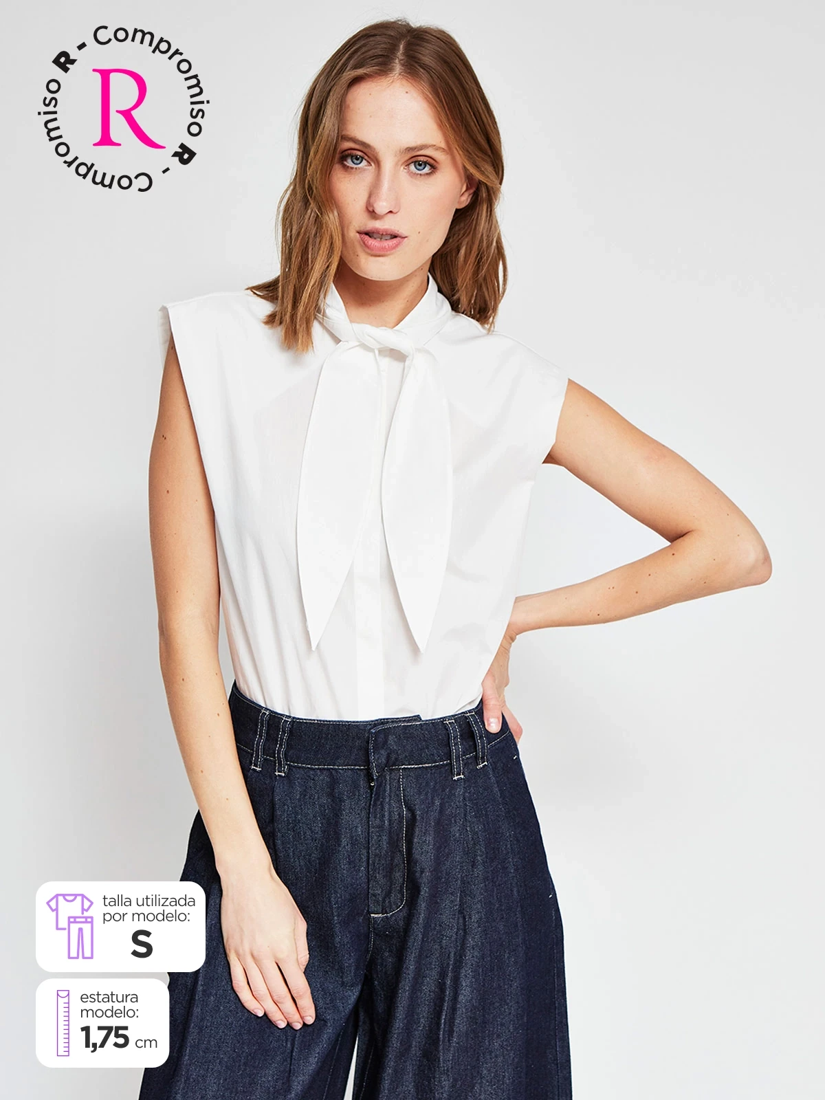 BLUSA SIN MANGAS ALGODÓN MUJER MARQUIS - 1