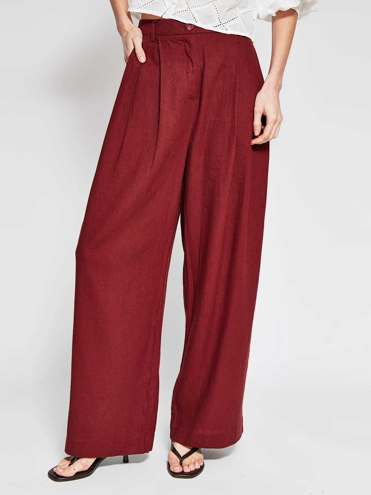 PANTALÓN LINO REGULAR MUJER MARQUIS - 2