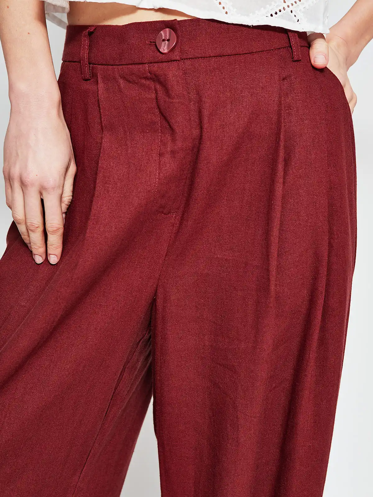 PANTALÓN LINO REGULAR MUJER MARQUIS - 4