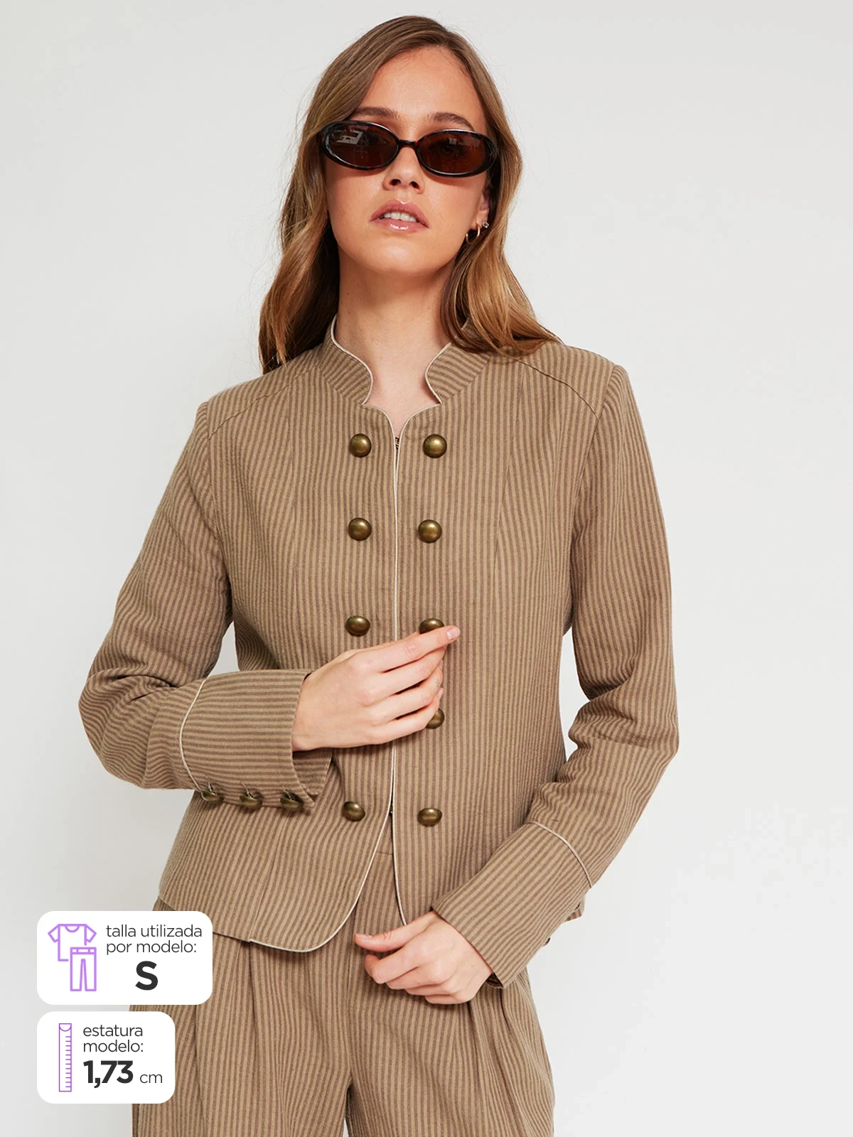 BLAZER ALGODÓN MUJER MARQUIS CORTO - 1