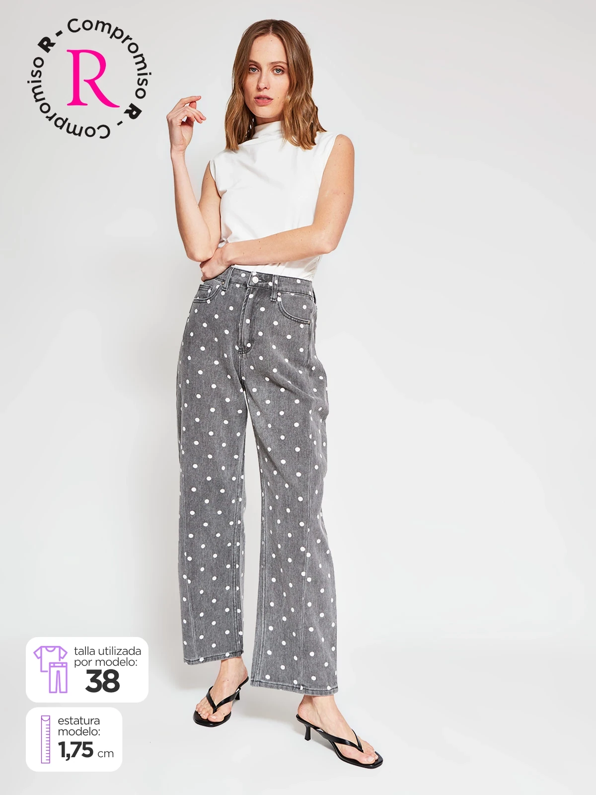 JEANS ALGODÓN REGULAR MUJER MARQUIS - 1