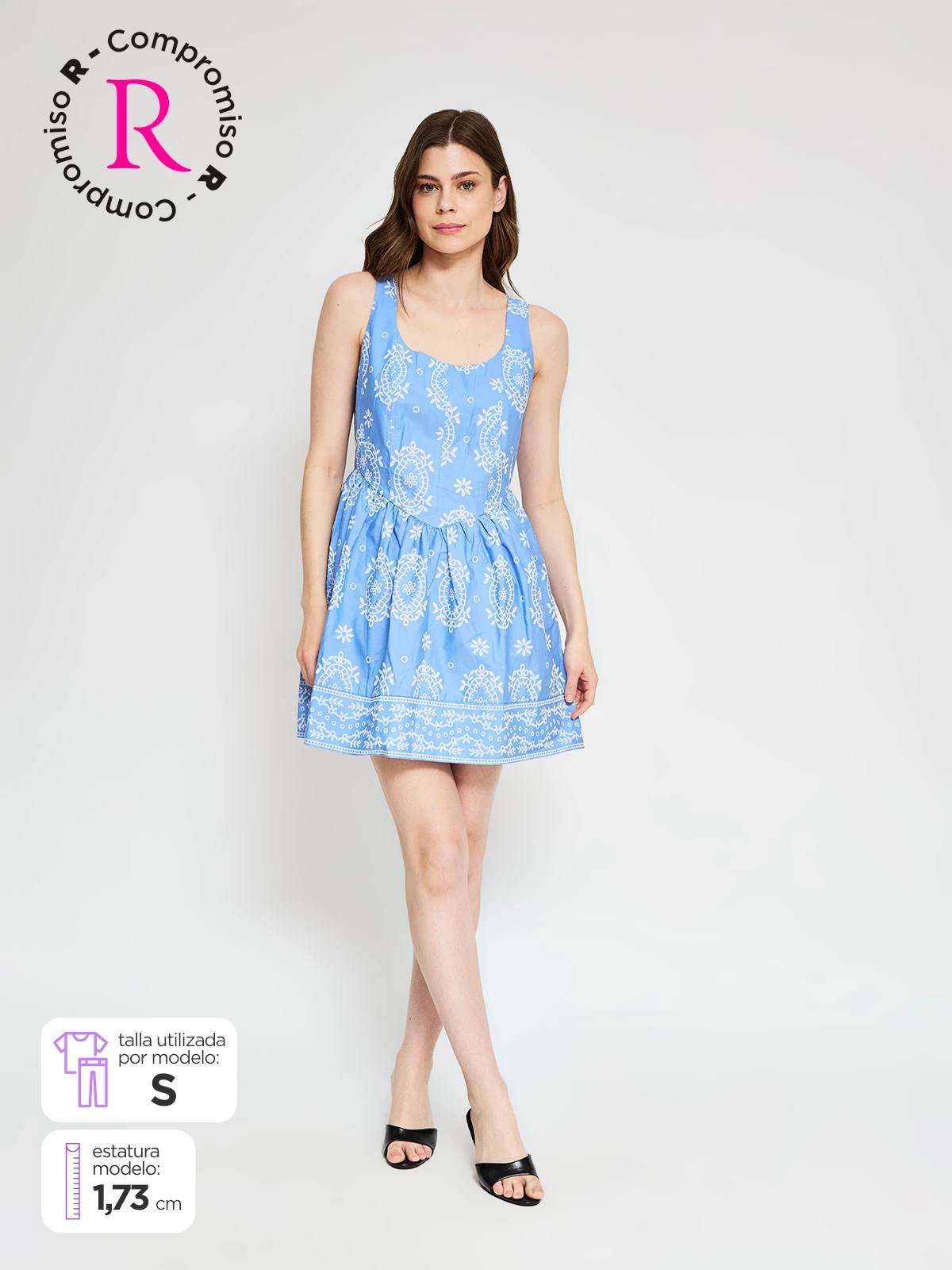 VESTIDO CORTO ALGODÓN MUJER MARQUIS - 1