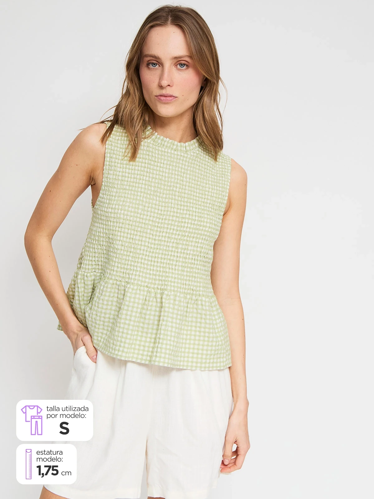 BLUSA SIN MANGAS ALGODÓN MUJER MARQUIS - 1