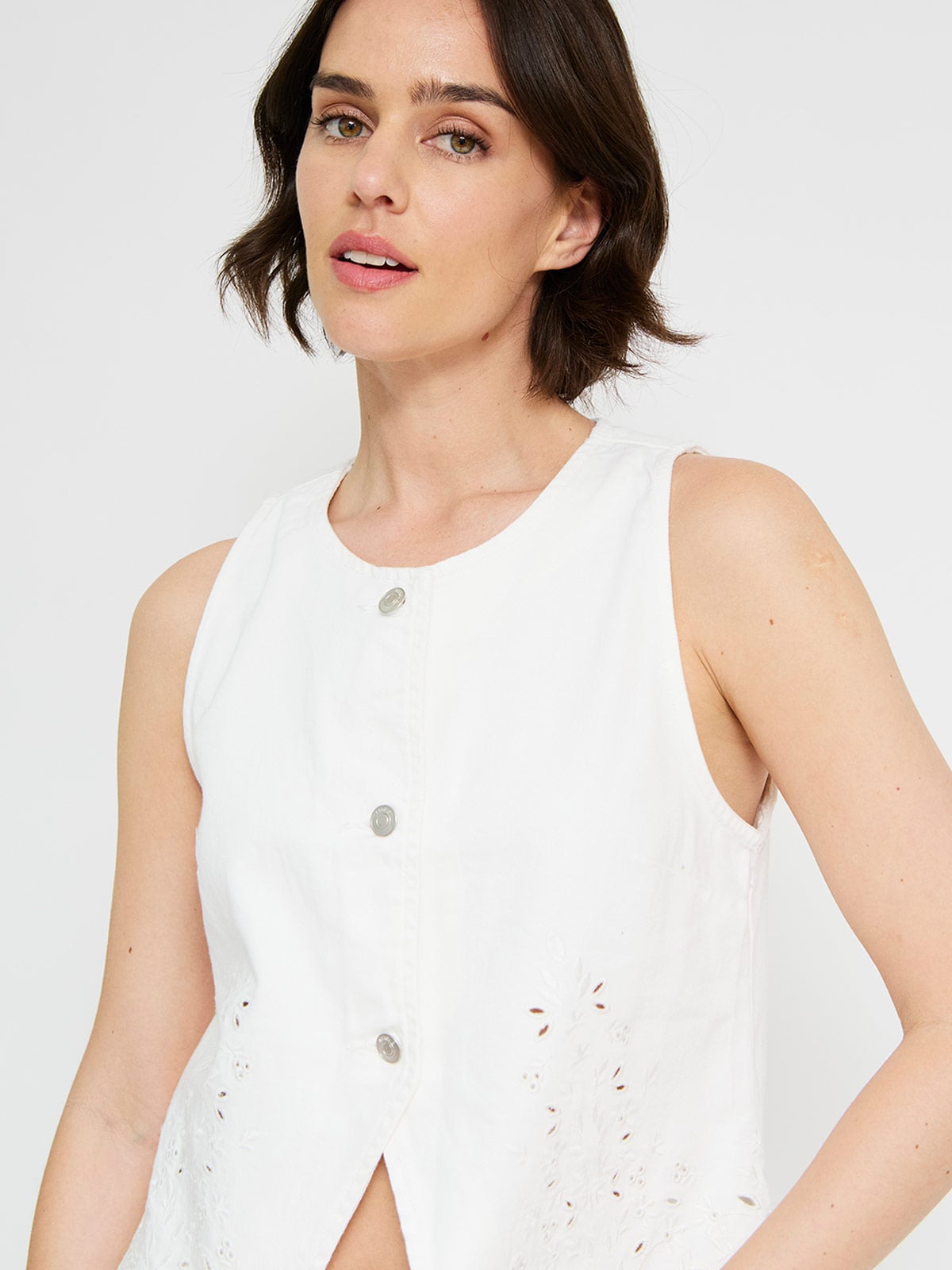BLUSA SIN MANGAS ALGODÓN MUJER MARQUIS - 3