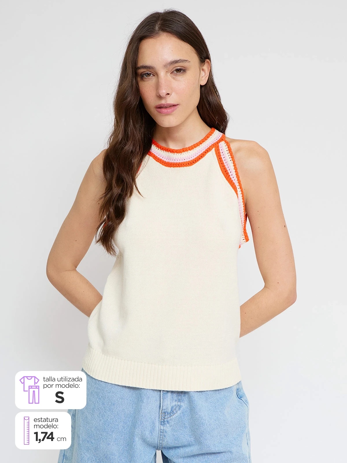 POLO SIN MANGAS ALGODÓN MUJER MARQUIS - 1