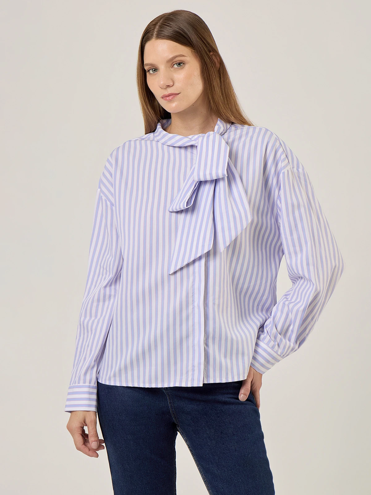 BLUSA MANGA LARGA ALGODÓN MUJER MARQUIS LAZO - 1