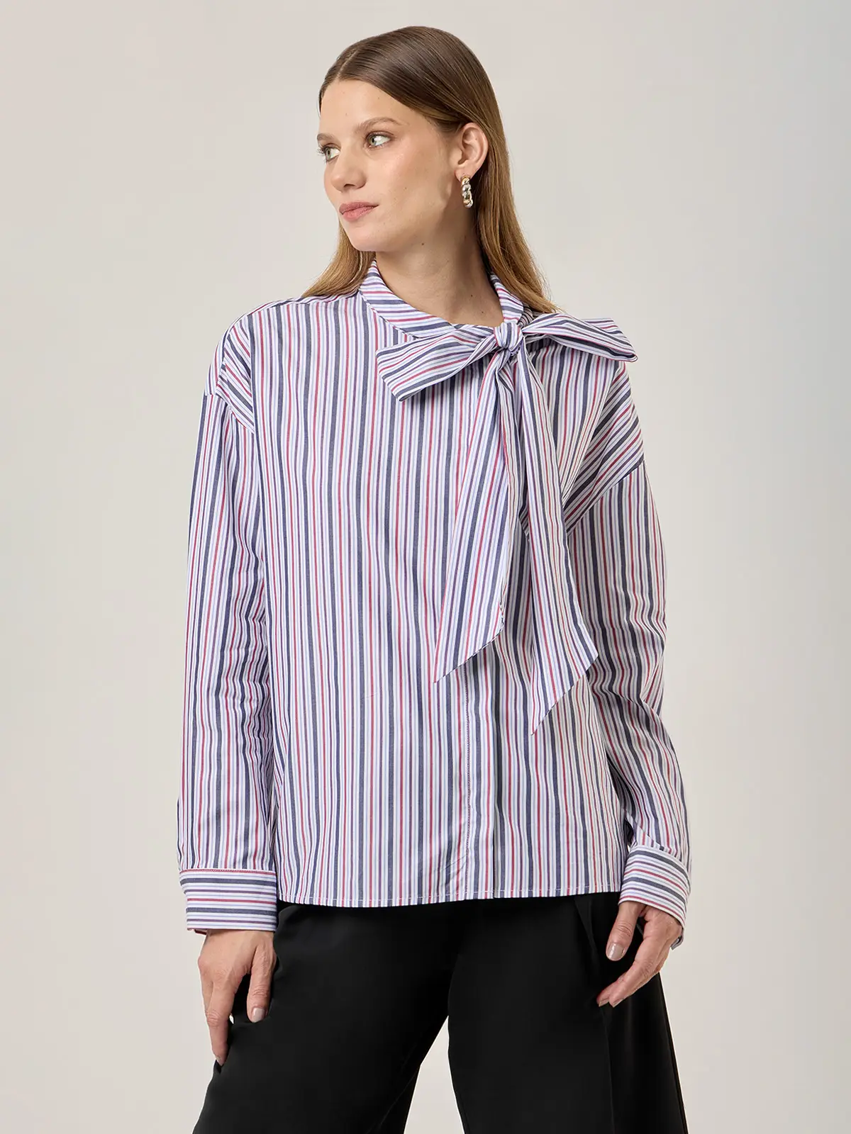 BLUSA MANGA LARGA ALGODÓN MUJER MARQUIS LAZO - 1
