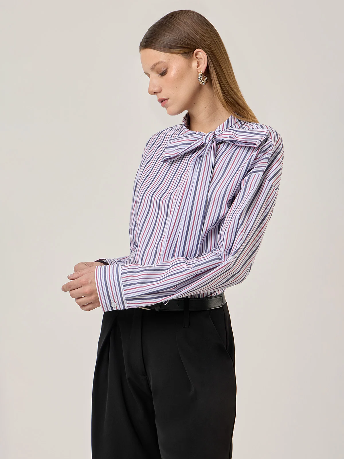 BLUSA MANGA LARGA ALGODÓN MUJER MARQUIS LAZO - 3