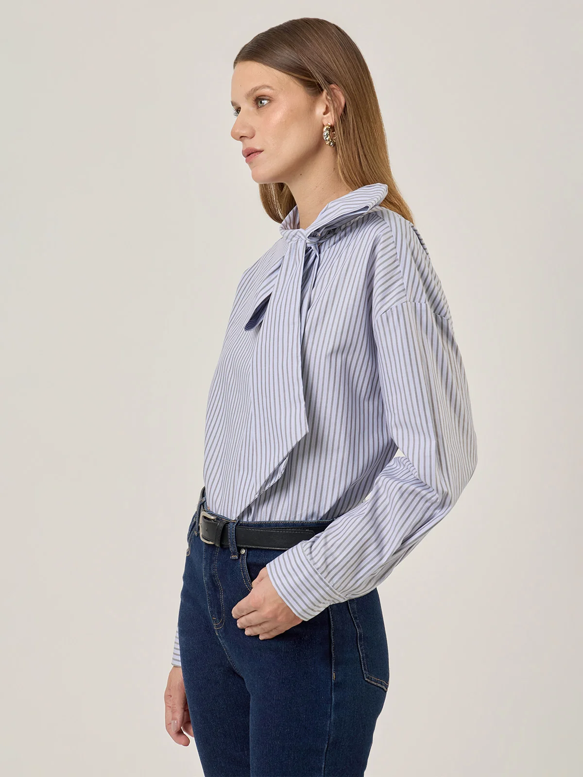BLUSA MANGA LARGA ALGODÓN MUJER MARQUIS LAZO - 3