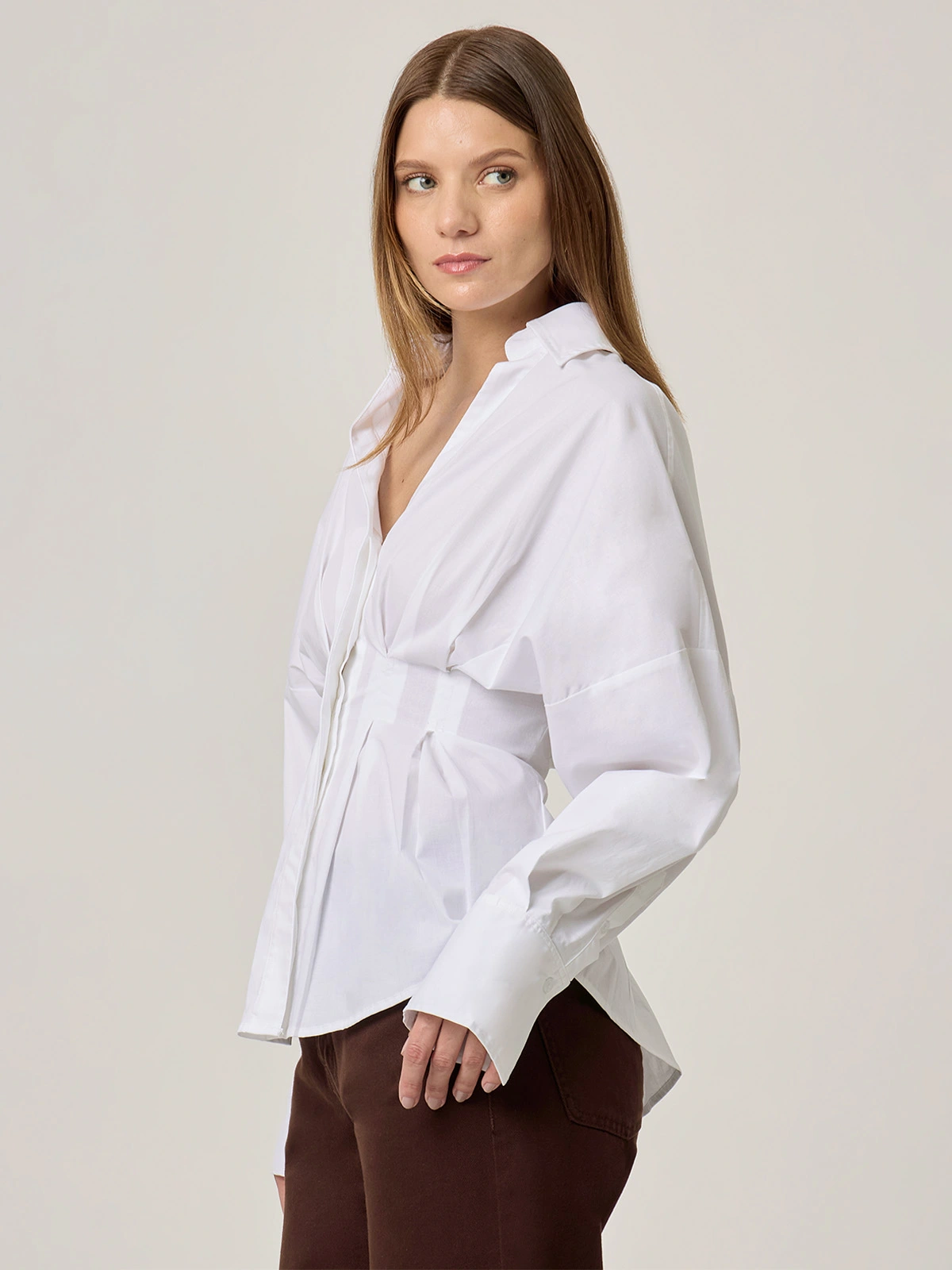BLUSA MANGA LARGA ALGODÓN MUJER MARQUIS PINZAS - 3