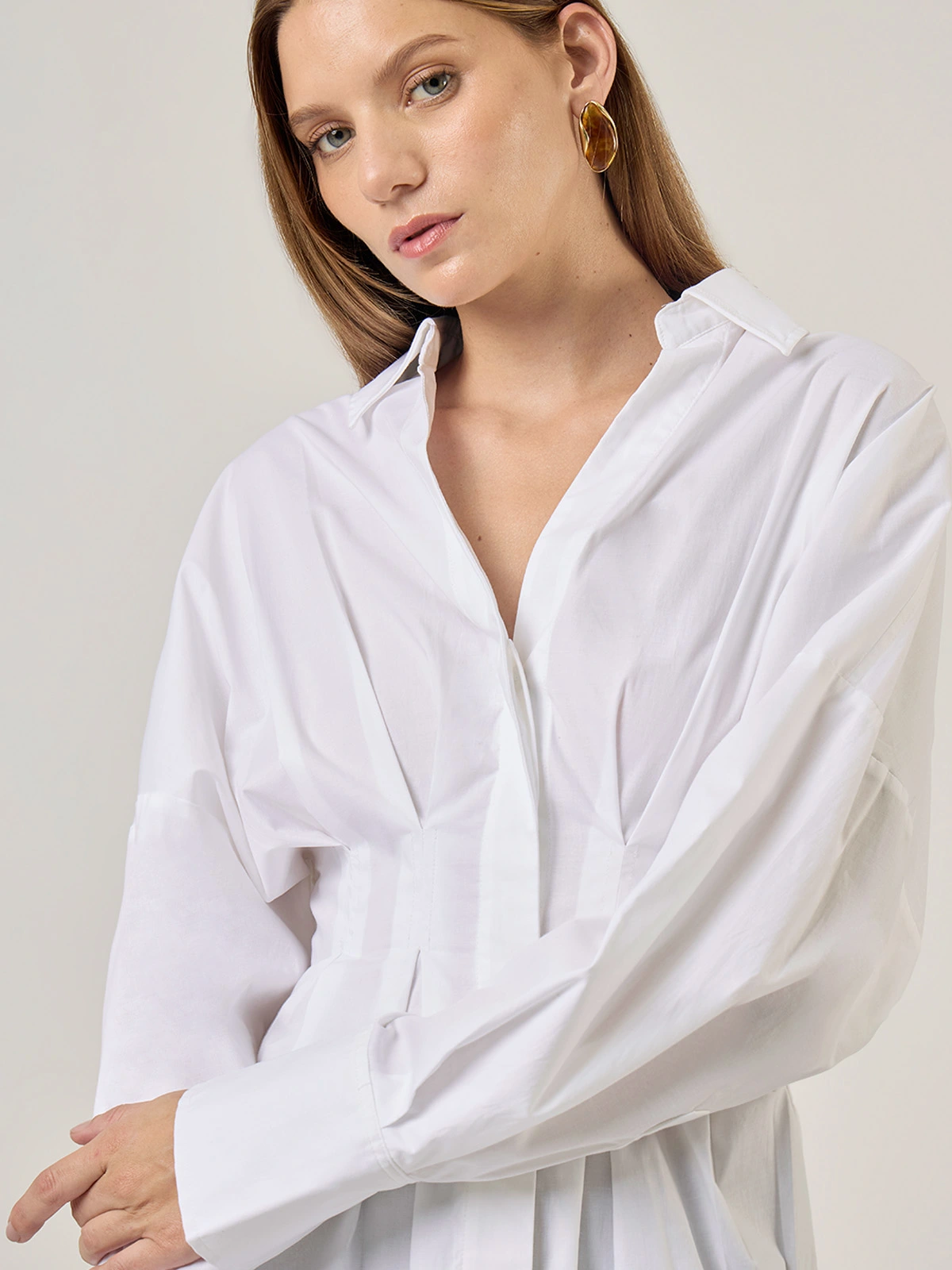 BLUSA MANGA LARGA ALGODÓN MUJER MARQUIS PINZAS - 4