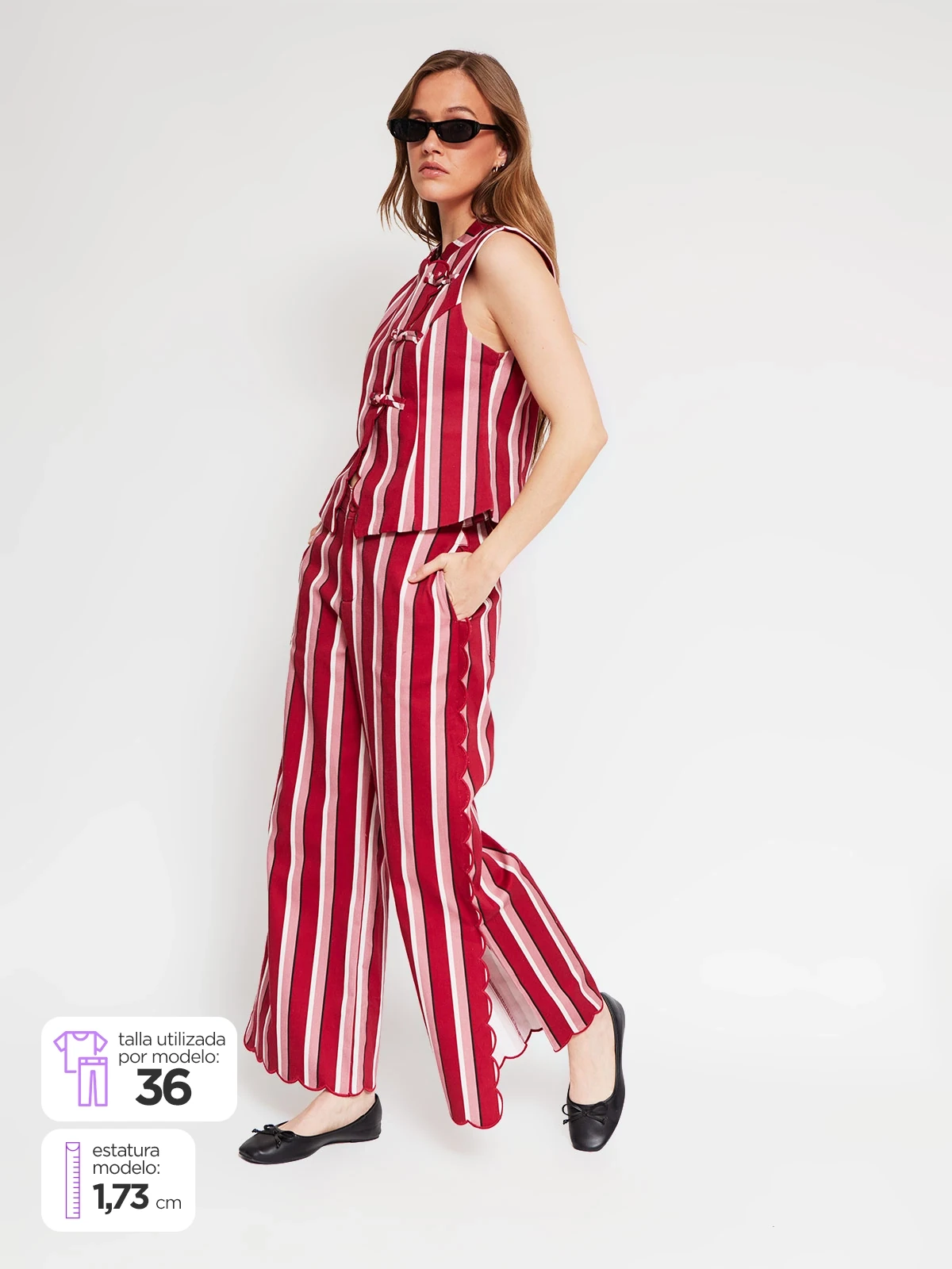 PANTALÓN ALGODÓN REGULAR MUJER MARQUIS - 1