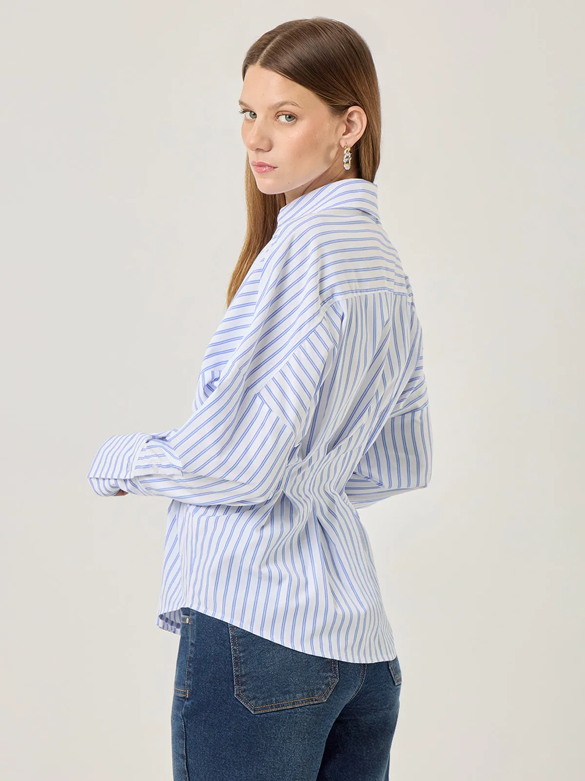 BLUSA MANGA LARGA ALGODÓN MUJER MARQUIS PINZAS - 2