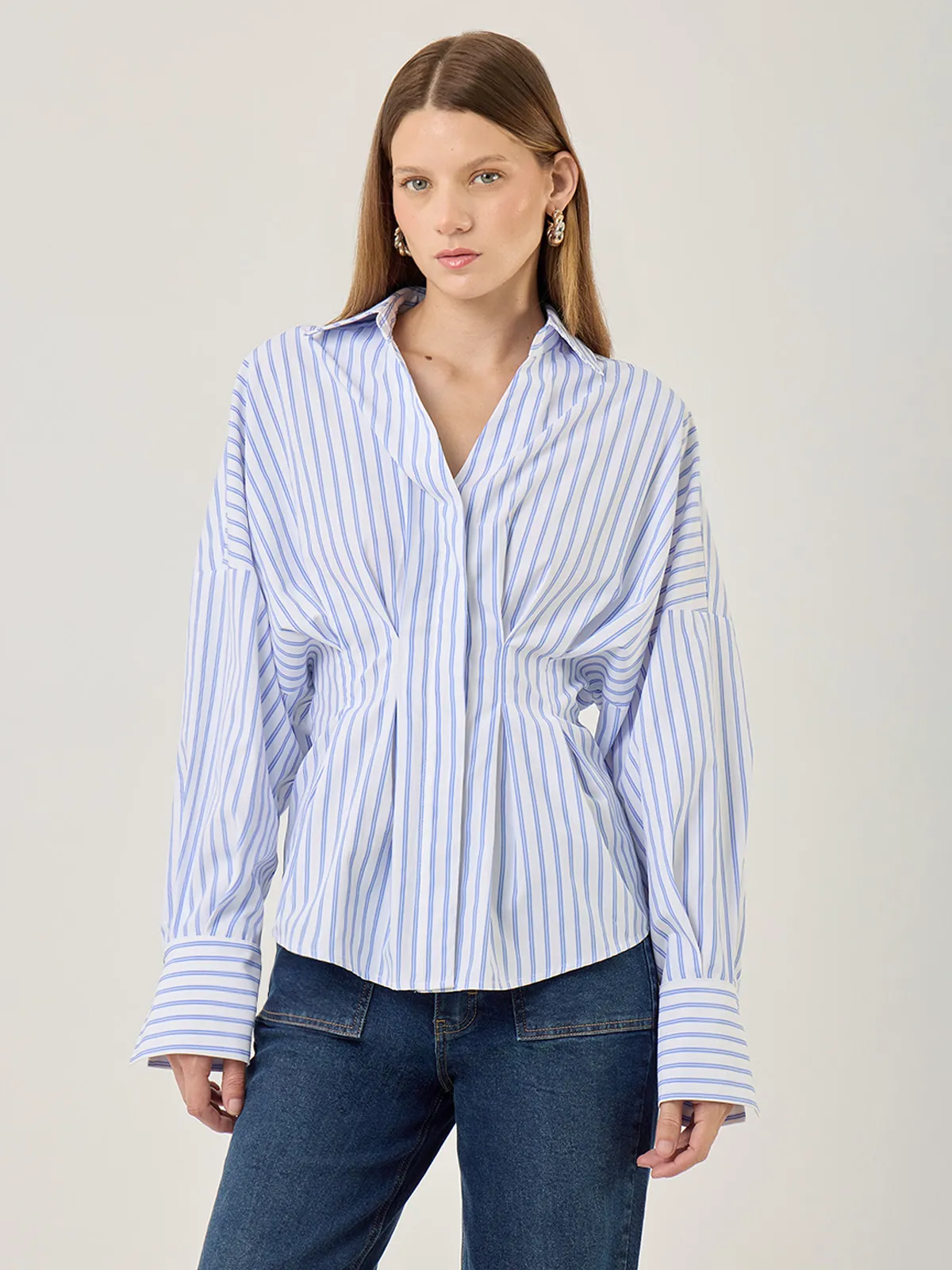 BLUSA MANGA LARGA ALGODÓN MUJER MARQUIS PINZAS - 1