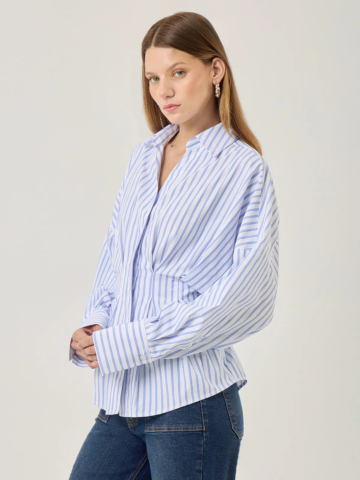 BLUSA MANGA LARGA ALGODÓN MUJER MARQUIS PINZAS - 3