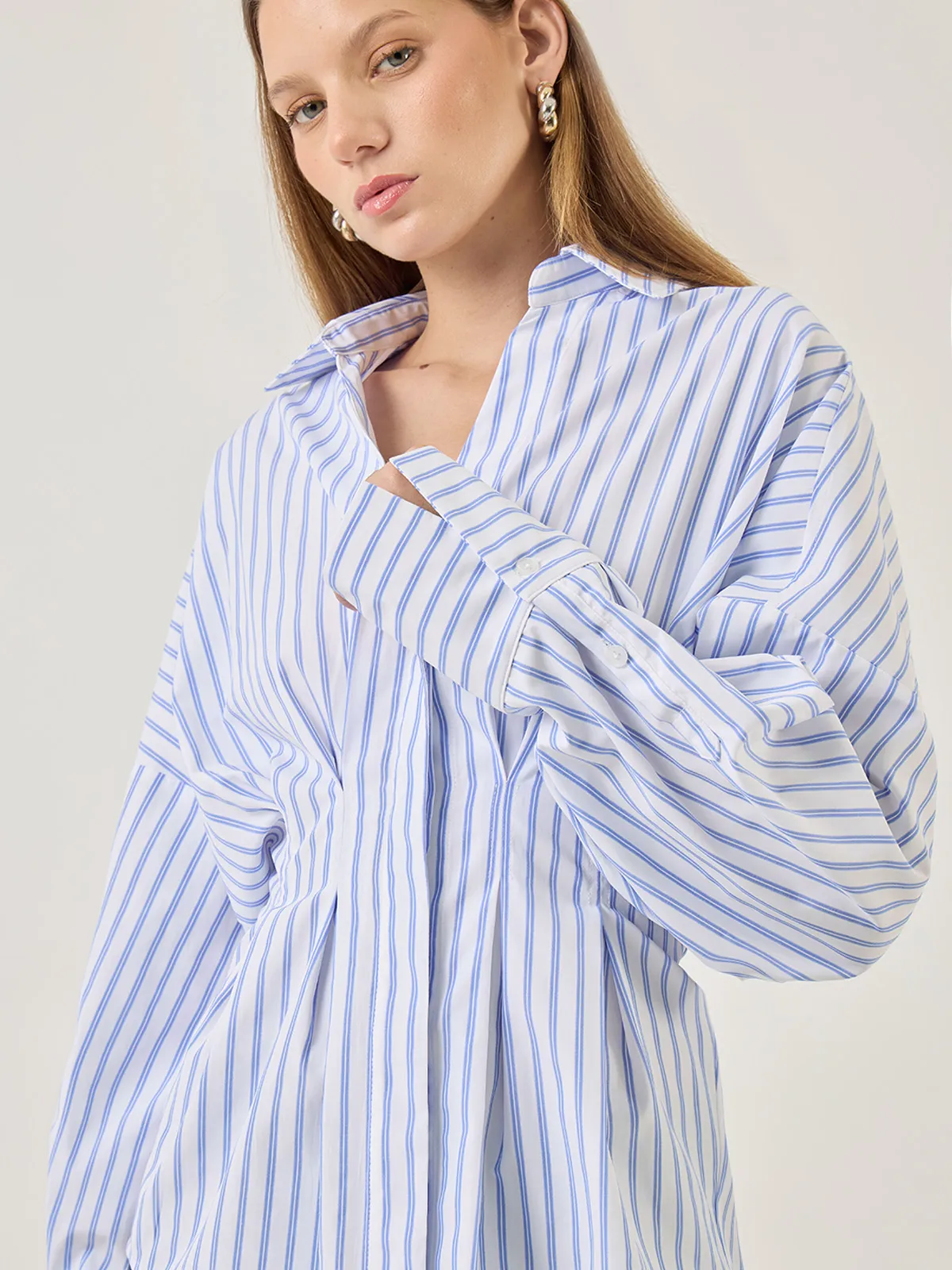 BLUSA MANGA LARGA ALGODÓN MUJER MARQUIS PINZAS - 4