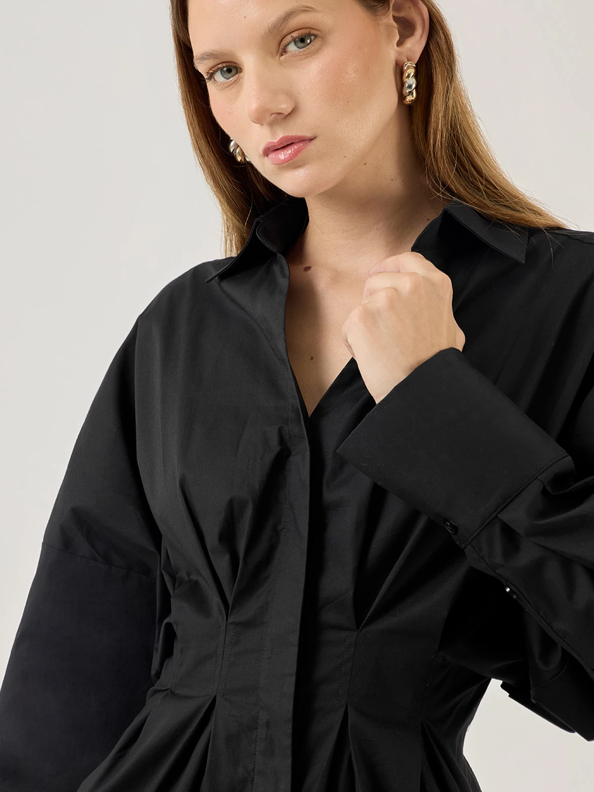 BLUSA MANGA LARGA ALGODÓN MUJER MARQUIS PINZAS - 4