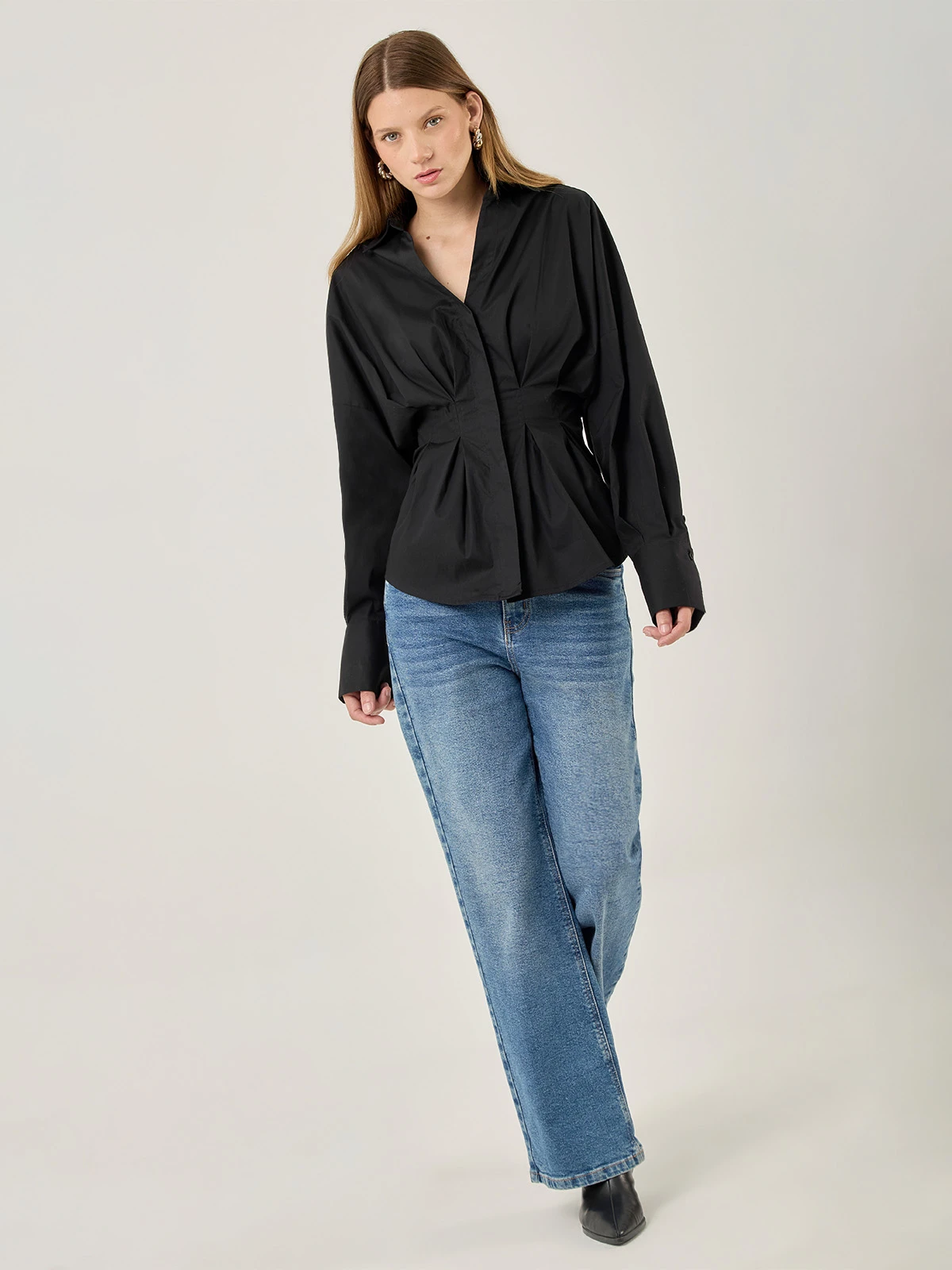 BLUSA MANGA LARGA ALGODÓN MUJER MARQUIS PINZAS - 5