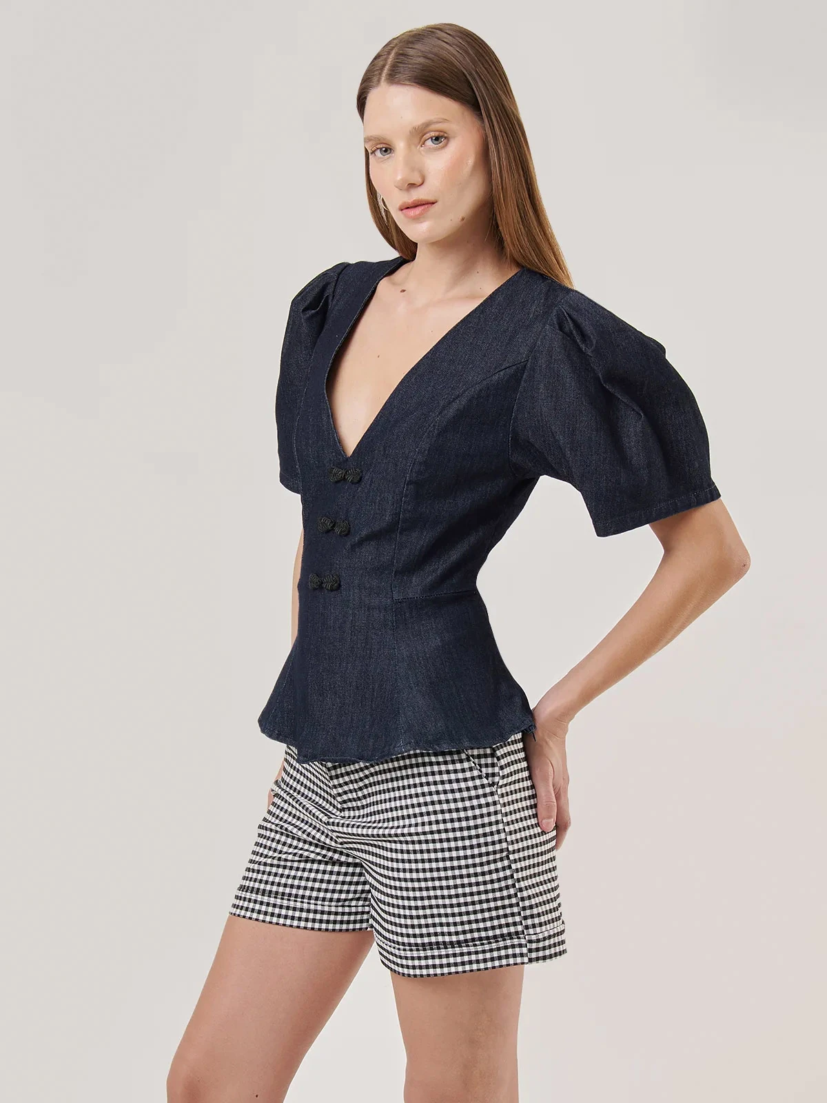 BLUSA MANGA CORTA ALGODÓN MUJER MARQUIS - 2