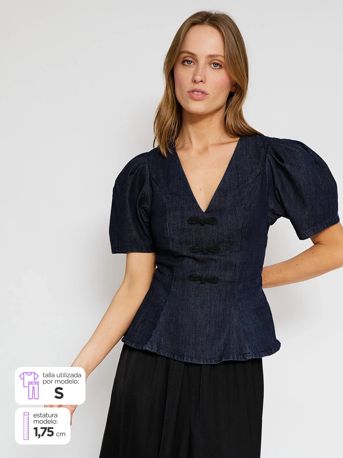 BLUSA MANGA CORTA ALGODÓN MUJER MARQUIS - 1