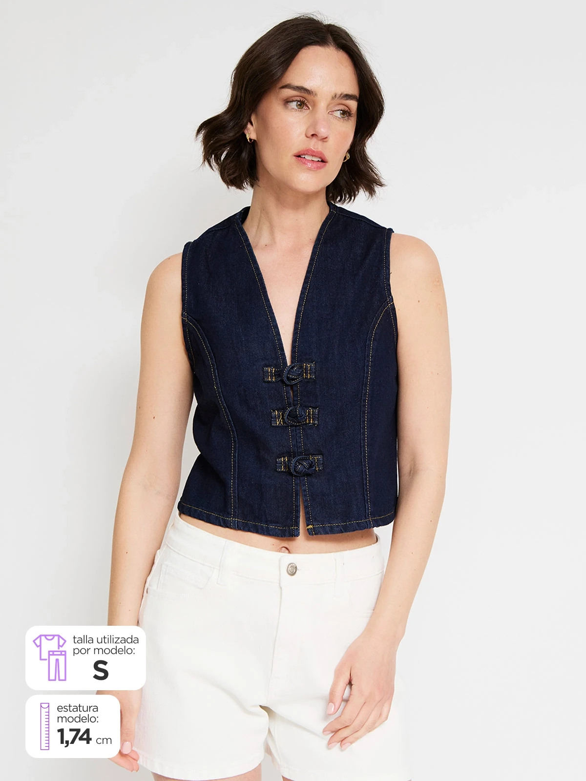 BLUSA SIN MANGAS ALGODÓN MUJER MARQUIS - 1