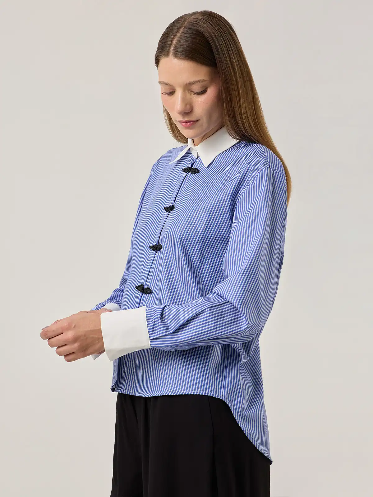 BLUSA MANGA LARGA ALGODÓN MUJER MARQUIS ORIENTAL - 3