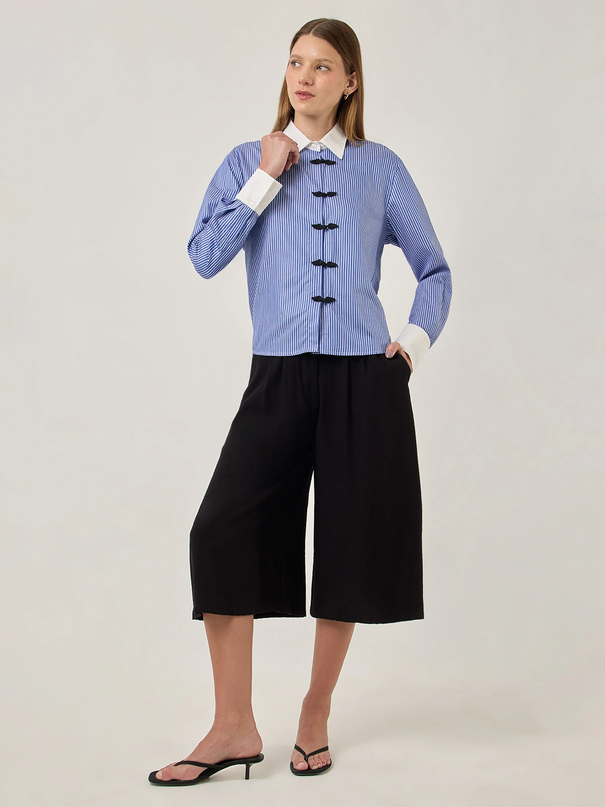 BLUSA MANGA LARGA ALGODÓN MUJER MARQUIS ORIENTAL - 5