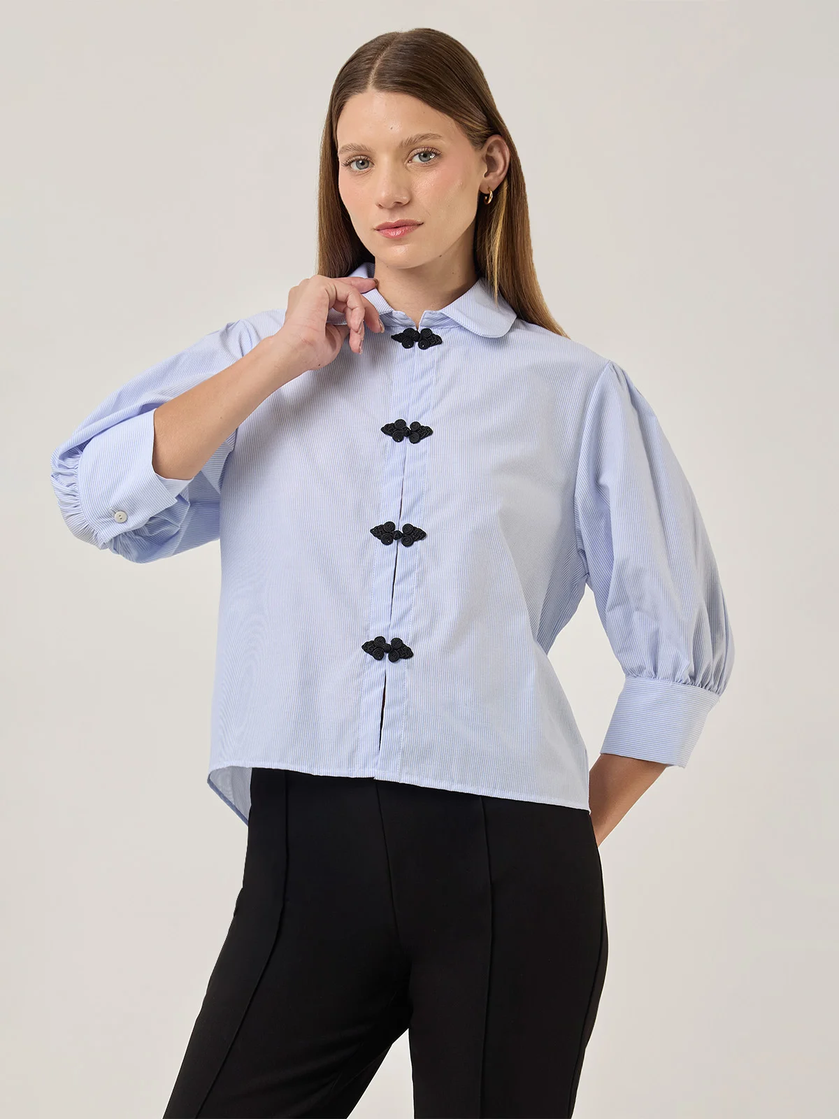 BLUSA MANGA LARGA MUJER MARQUIS ORIENTAL BOMBACHA - 1