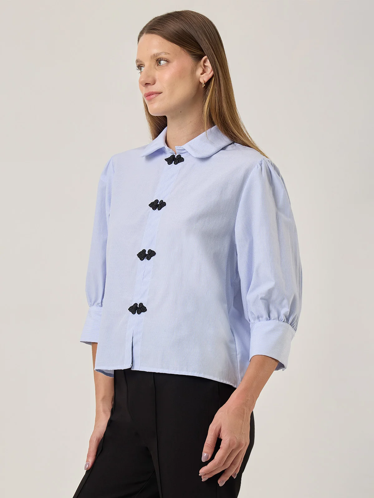 BLUSA MANGA LARGA MUJER MARQUIS ORIENTAL BOMBACHA - 3
