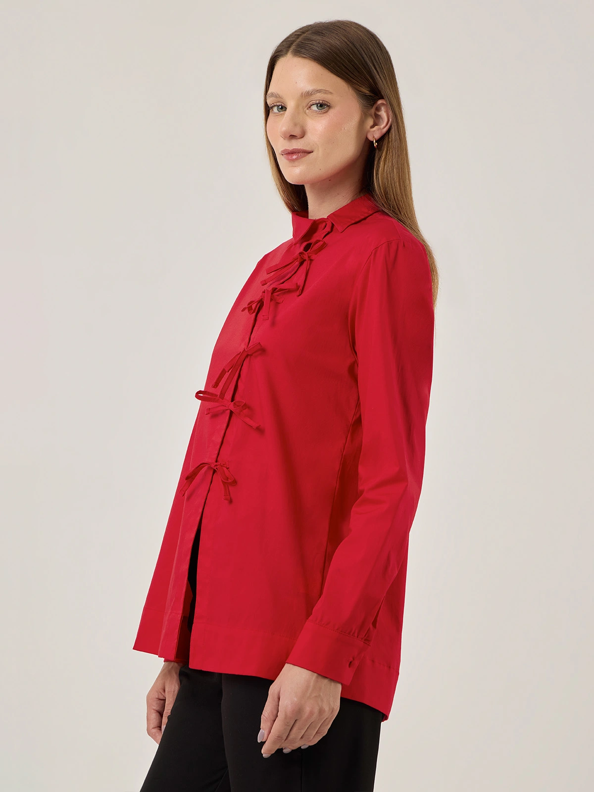 BLUSA MANGA LARGA MUJER MARQUIS LAZOS CRUZADA - 3