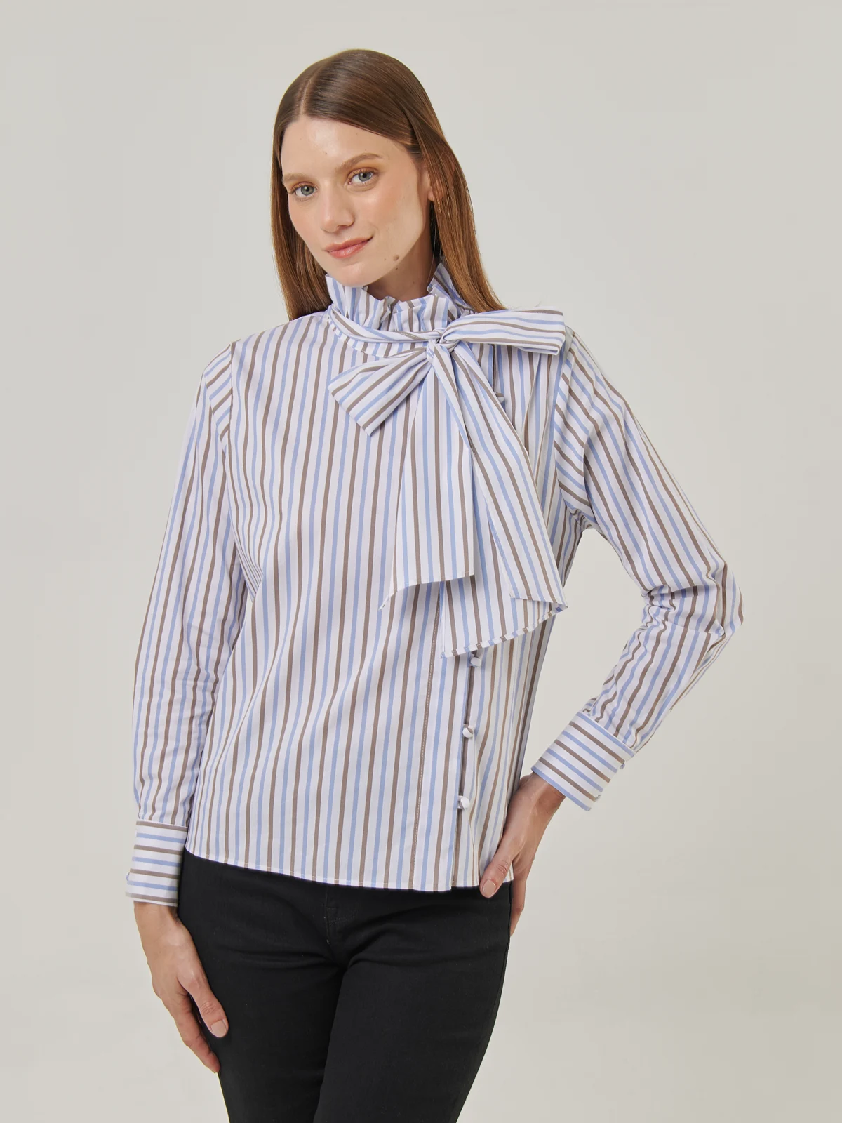 BLUSA MANGA LARGA ALGODÓN MUJER MARQUIS - 1