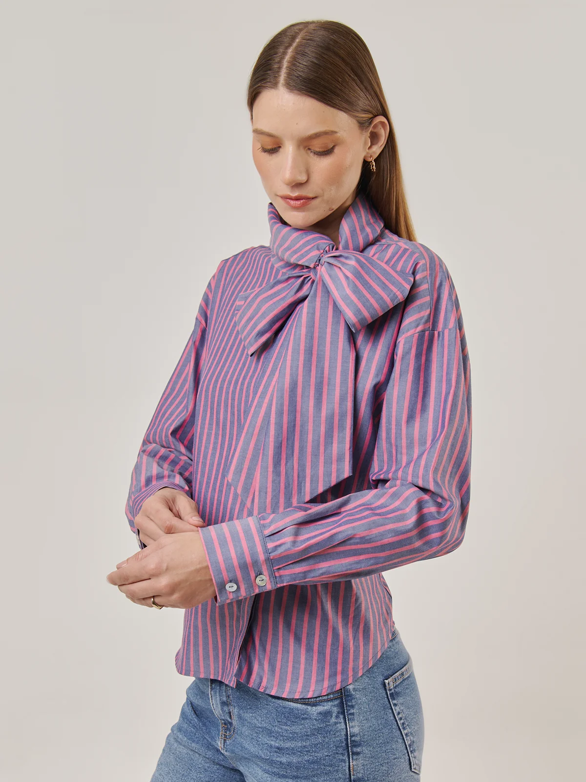 BLUSA MANGA LARGA ALGODÓN MUJER MARQUIS LAZO - 3
