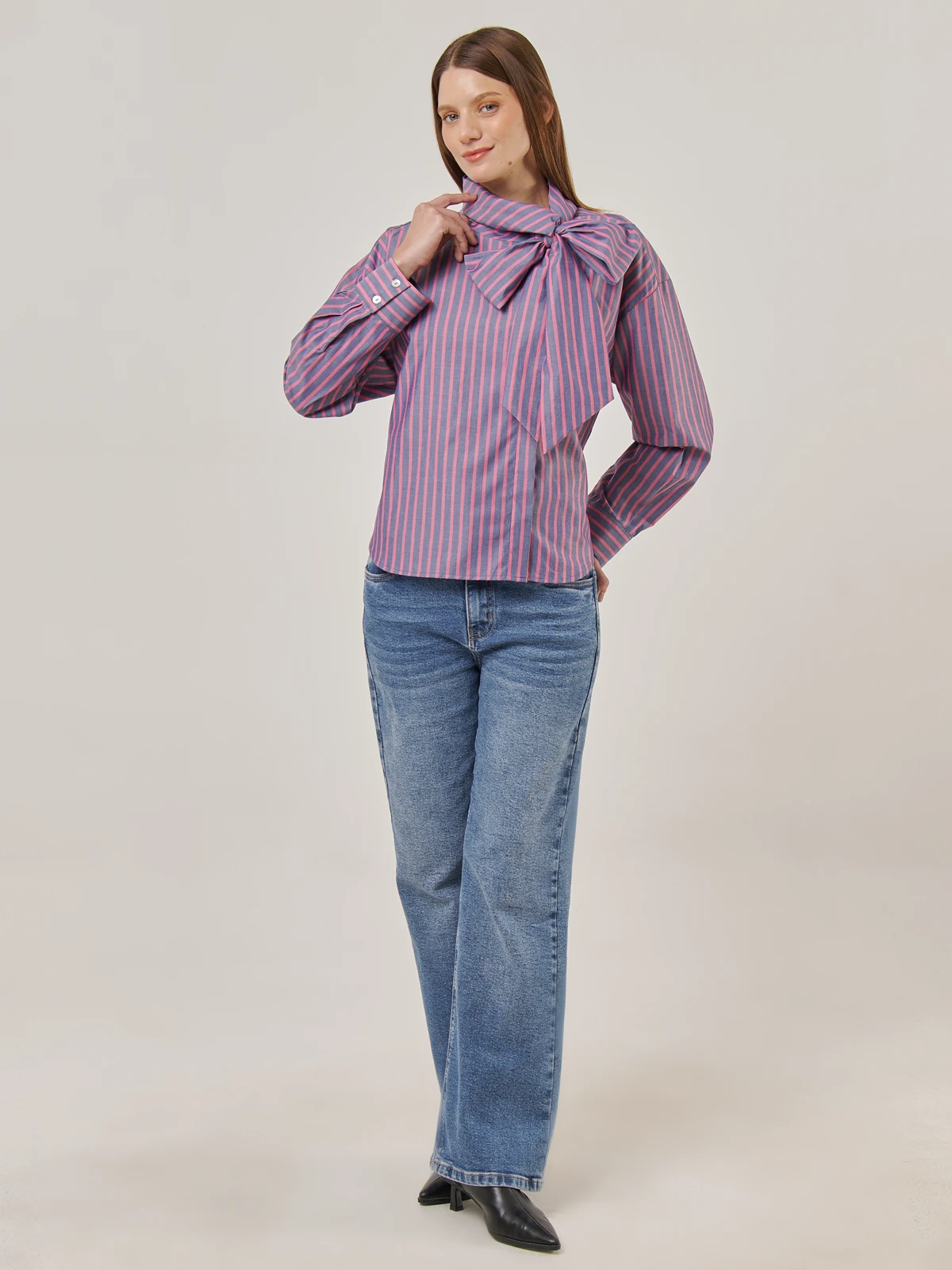 BLUSA MANGA LARGA ALGODÓN MUJER MARQUIS LAZO - 5