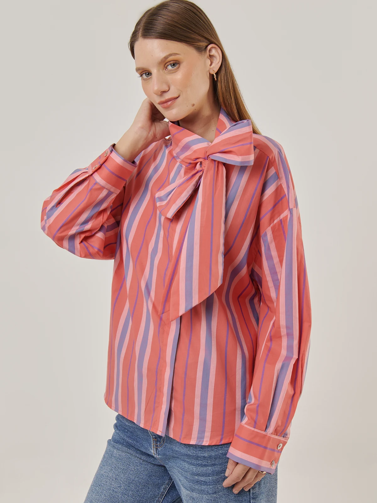 BLUSA MANGA LARGA ALGODÓN MUJER MARQUIS LAZO - 3