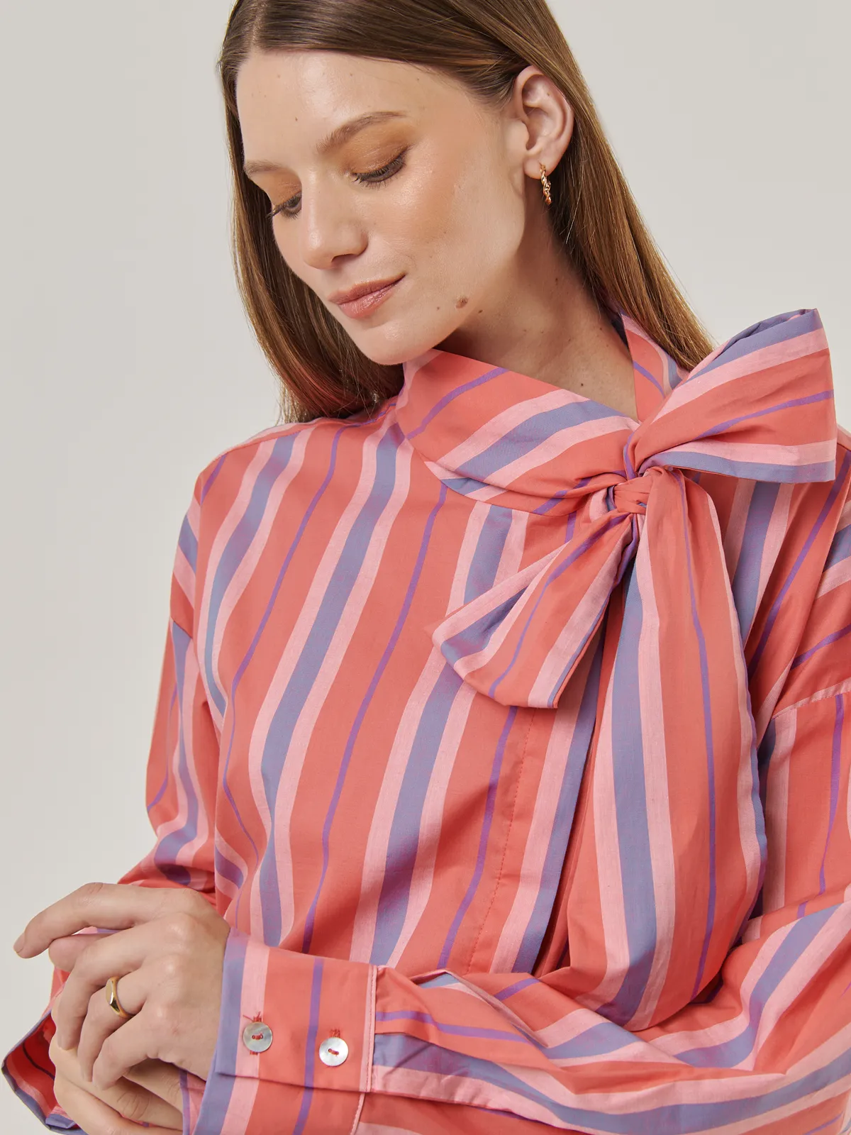 BLUSA MANGA LARGA ALGODÓN MUJER MARQUIS LAZO - 4