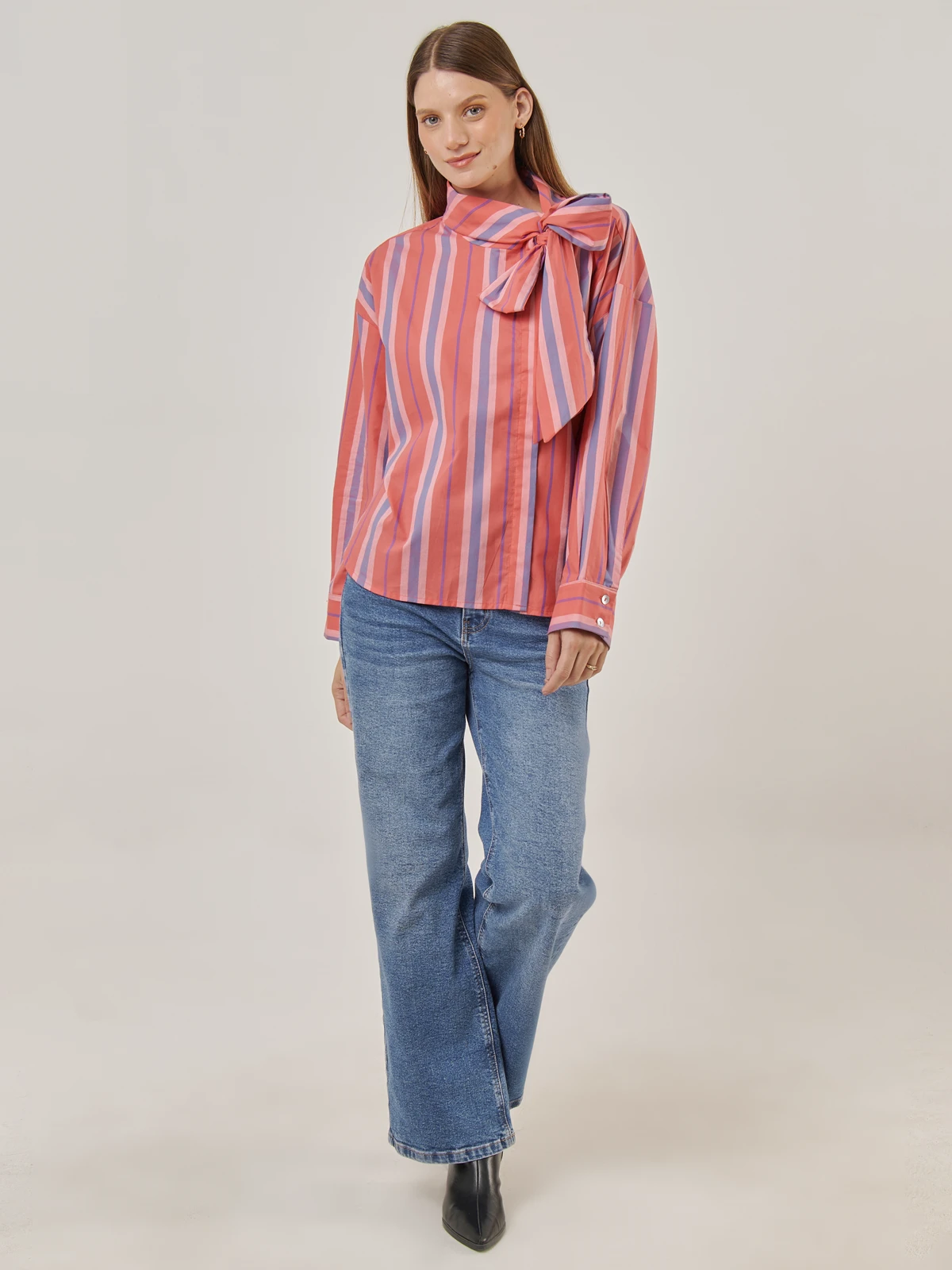 BLUSA MANGA LARGA ALGODÓN MUJER MARQUIS LAZO - 5