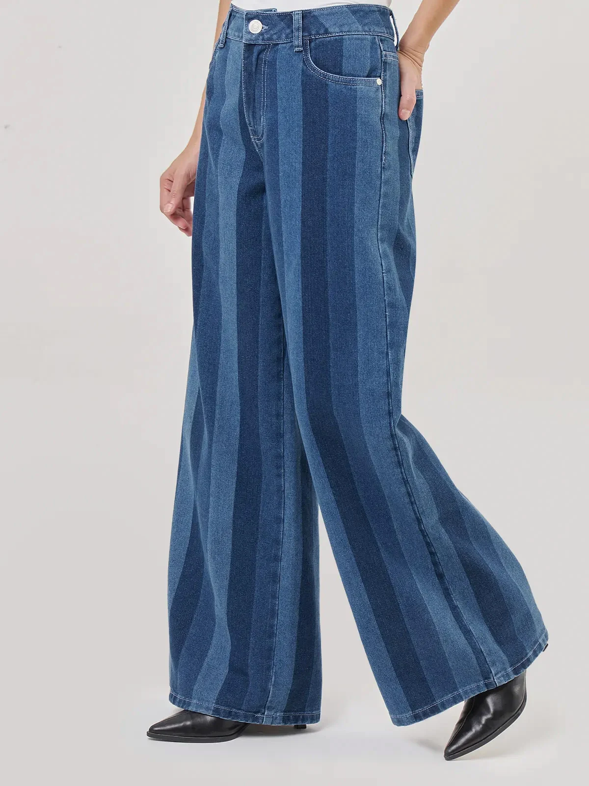 JEANS ALGODÓN WIDE LEG MUJER MARQUIS - 3
