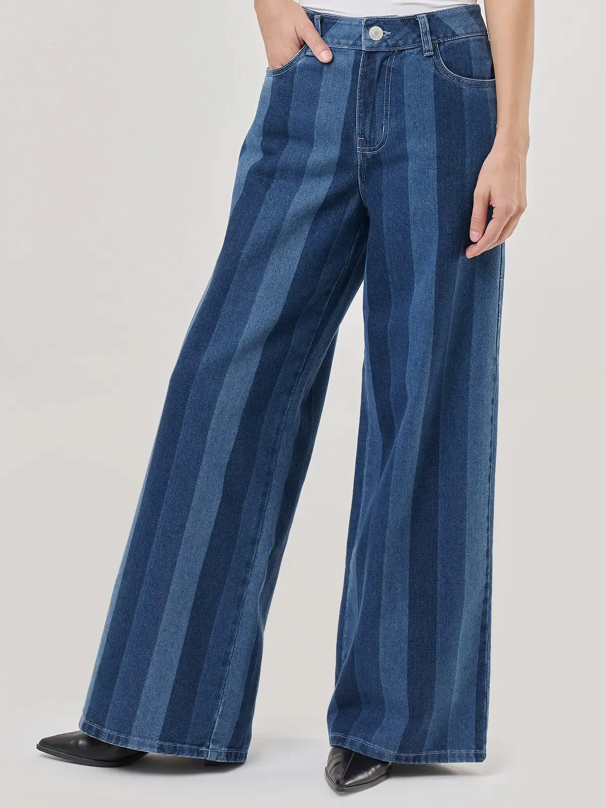 JEANS ALGODÓN WIDE LEG MUJER MARQUIS - 2