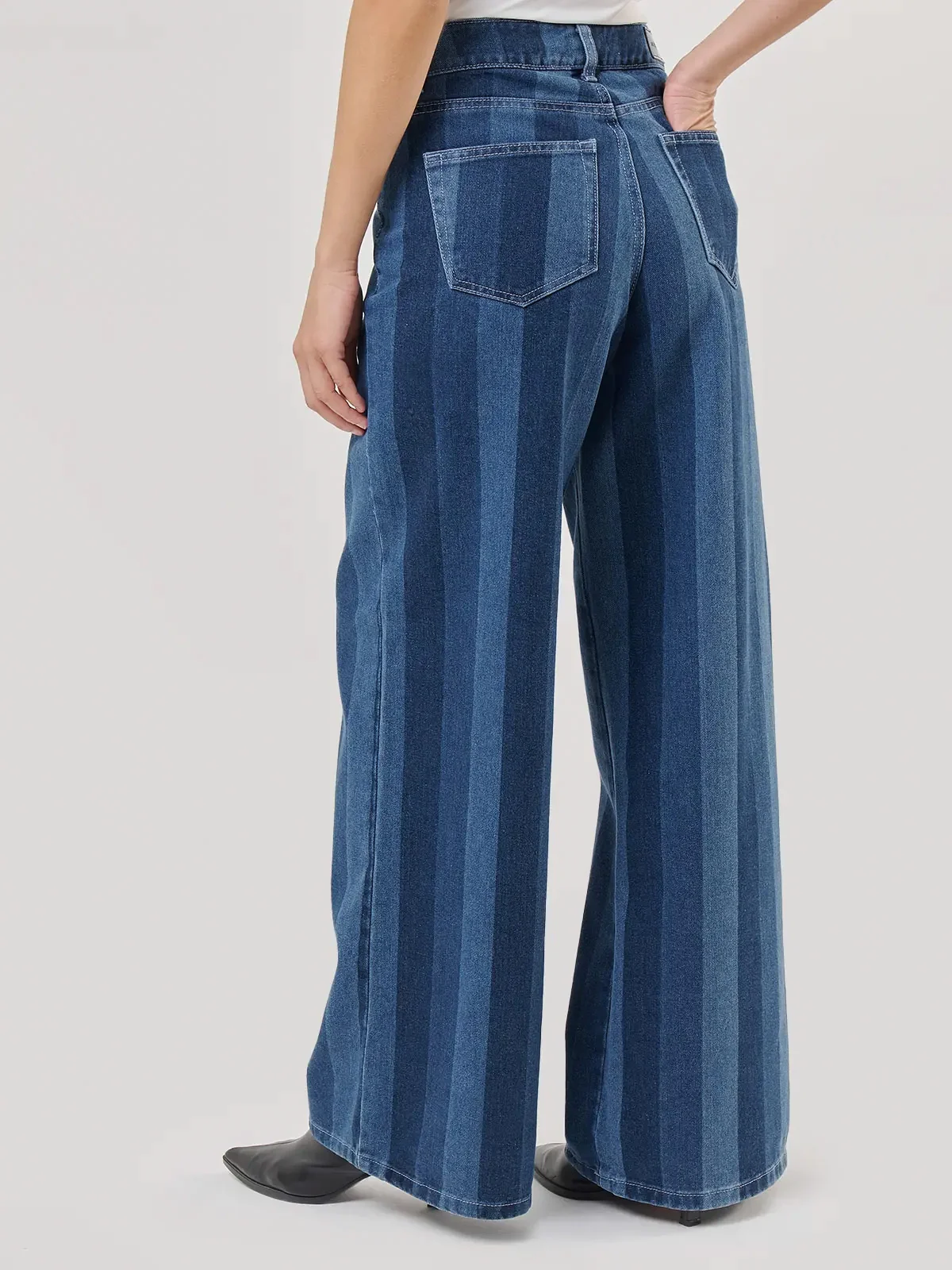 JEANS ALGODÓN WIDE LEG MUJER MARQUIS - 4