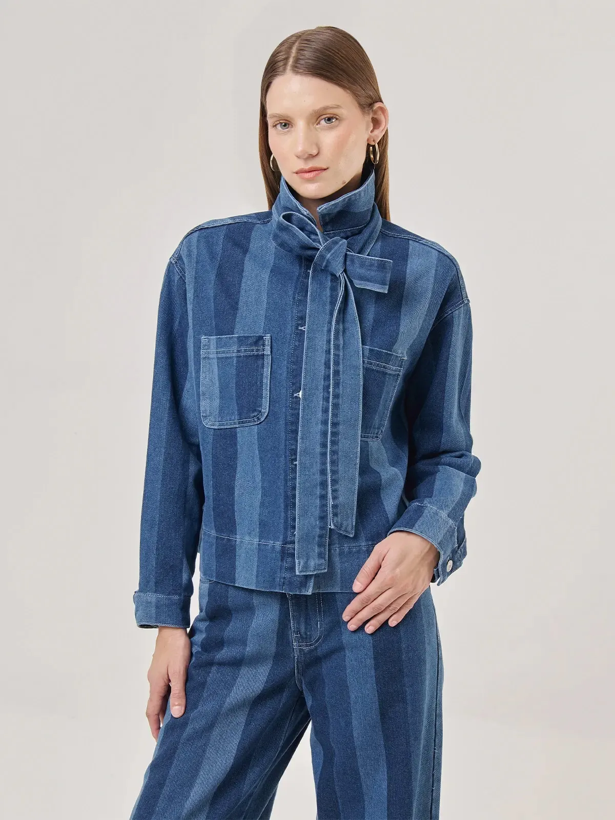 BLUSA MANGA LARGA ALGODÓN MUJER MARQUIS LAZO - 1
