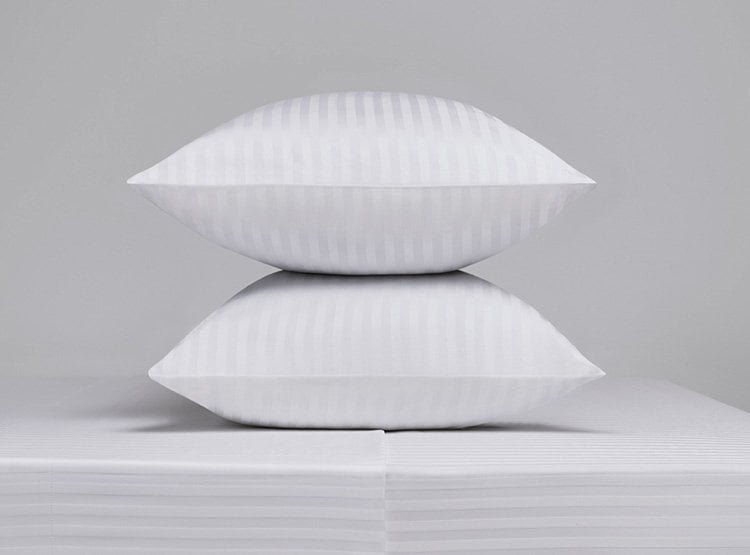SET DE SÁBANAS RIPLEY HOME STRIPES 300 HILOS QUEEN BLANCO - 1