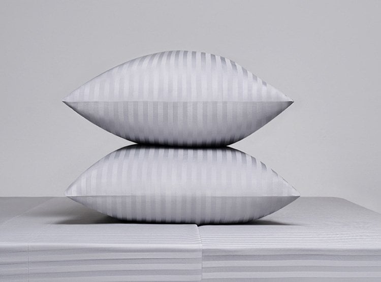 SET DE SÁBANAS RIPLEY HOME STRIPES 300 HILOS 2 PLAZAS GRIS - 1