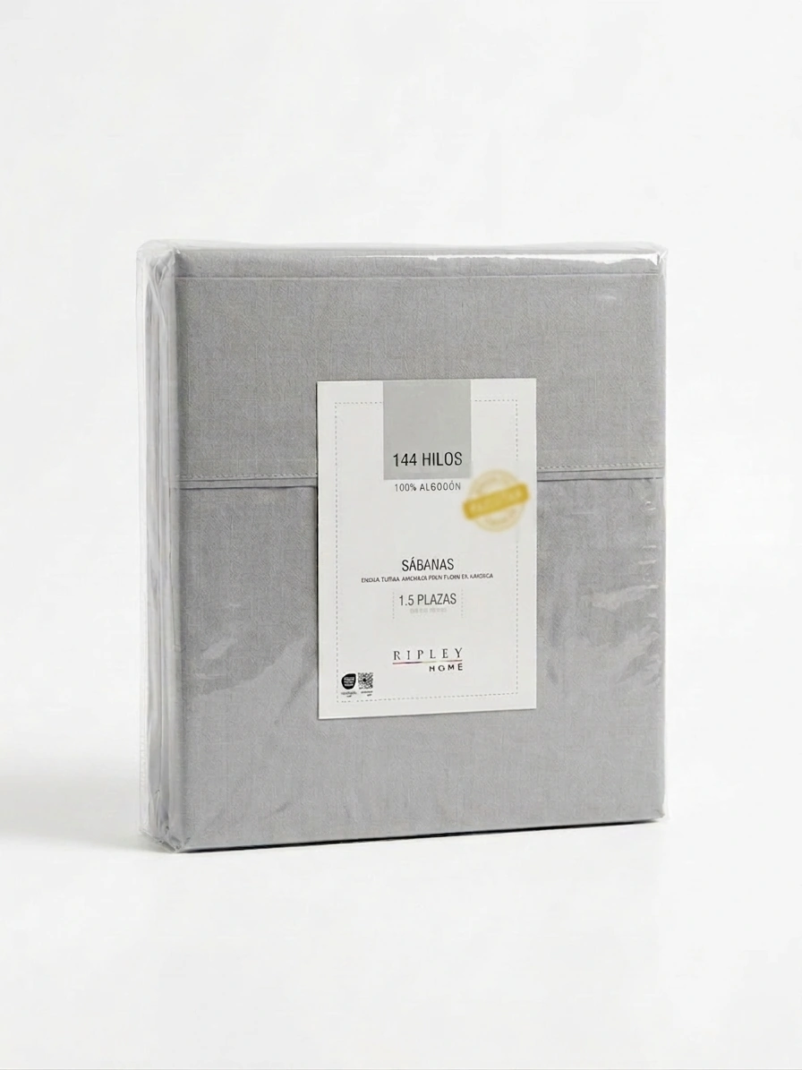 SET SÁBANAS 1.5PL 100%ALGODÓN 144H LISAGRIS - 3
